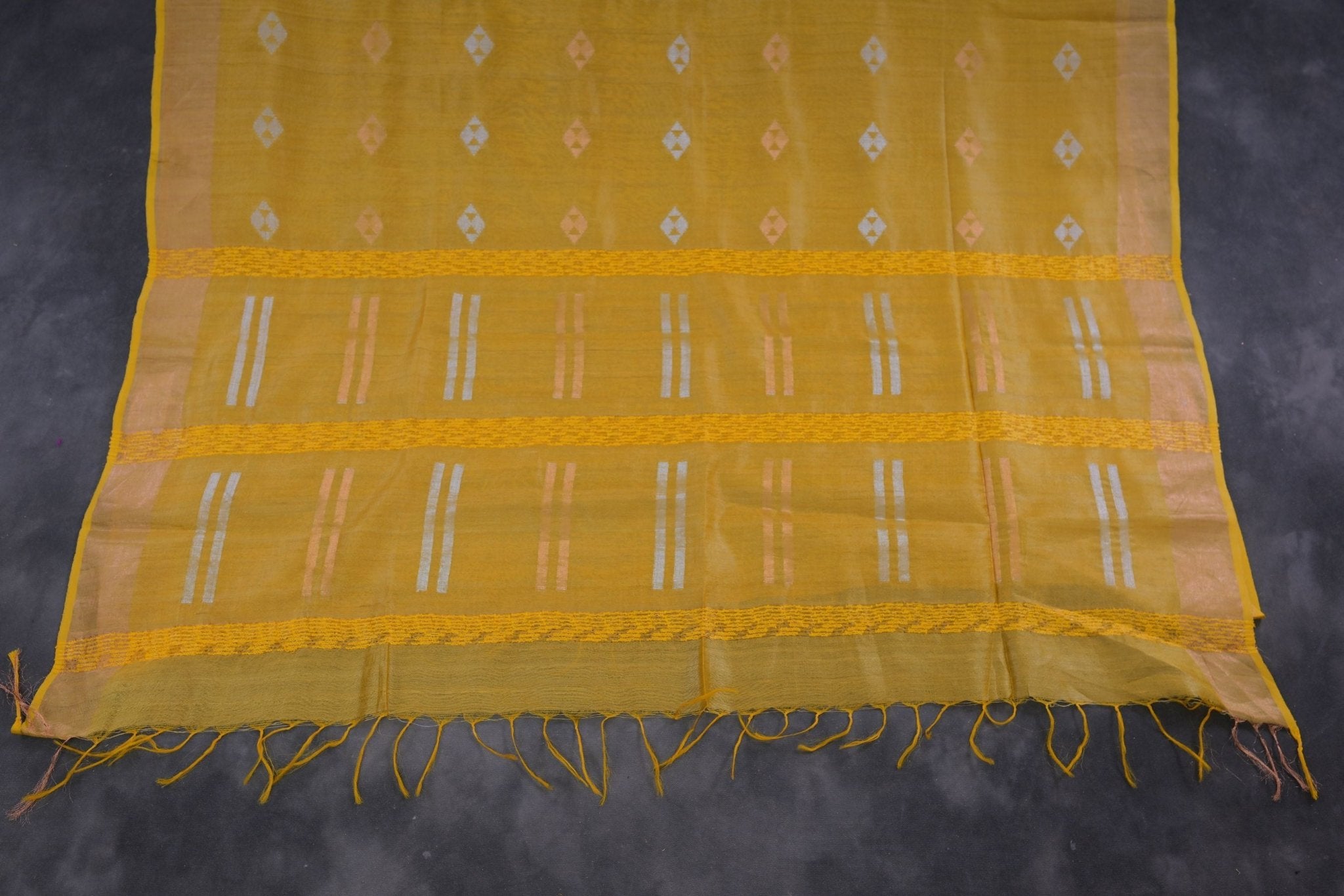 Regal Golden Silk-Cotton Saree: Lightweight & Handcrafted by JCSFashions Saree JCS Fashions
