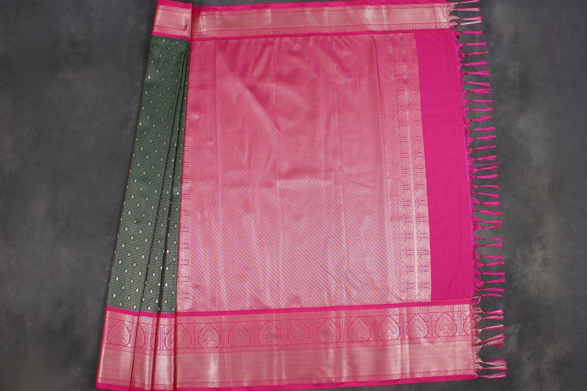 Regal Kanchipuram Silk Saree with Intricate Detailing by JCS Fashions Saree JCS Fashions