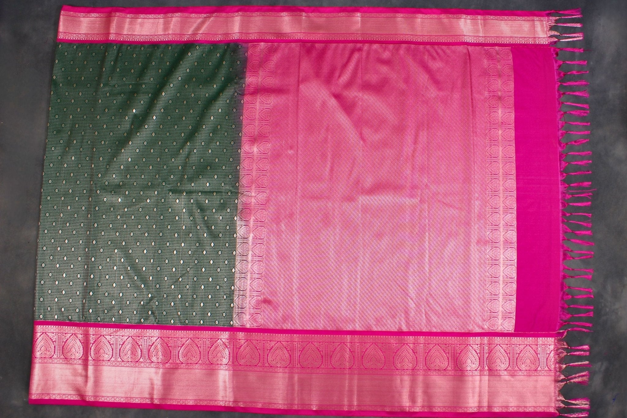 Regal Kanchipuram Silk Saree with Intricate Detailing by JCS Fashions Saree JCS Fashions