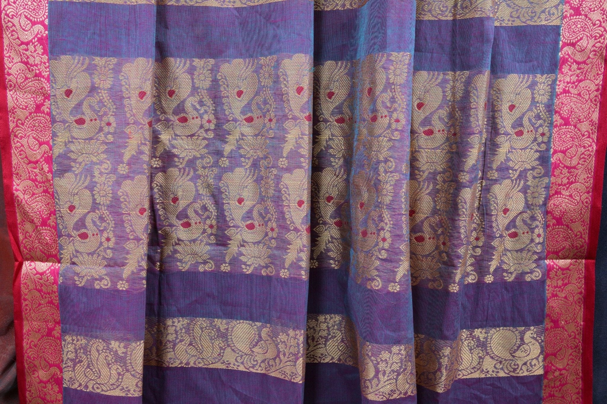 Richly Detailed Cotton Saree: Elegant Blend of Tradition & Modernity Saree JCS Fashions