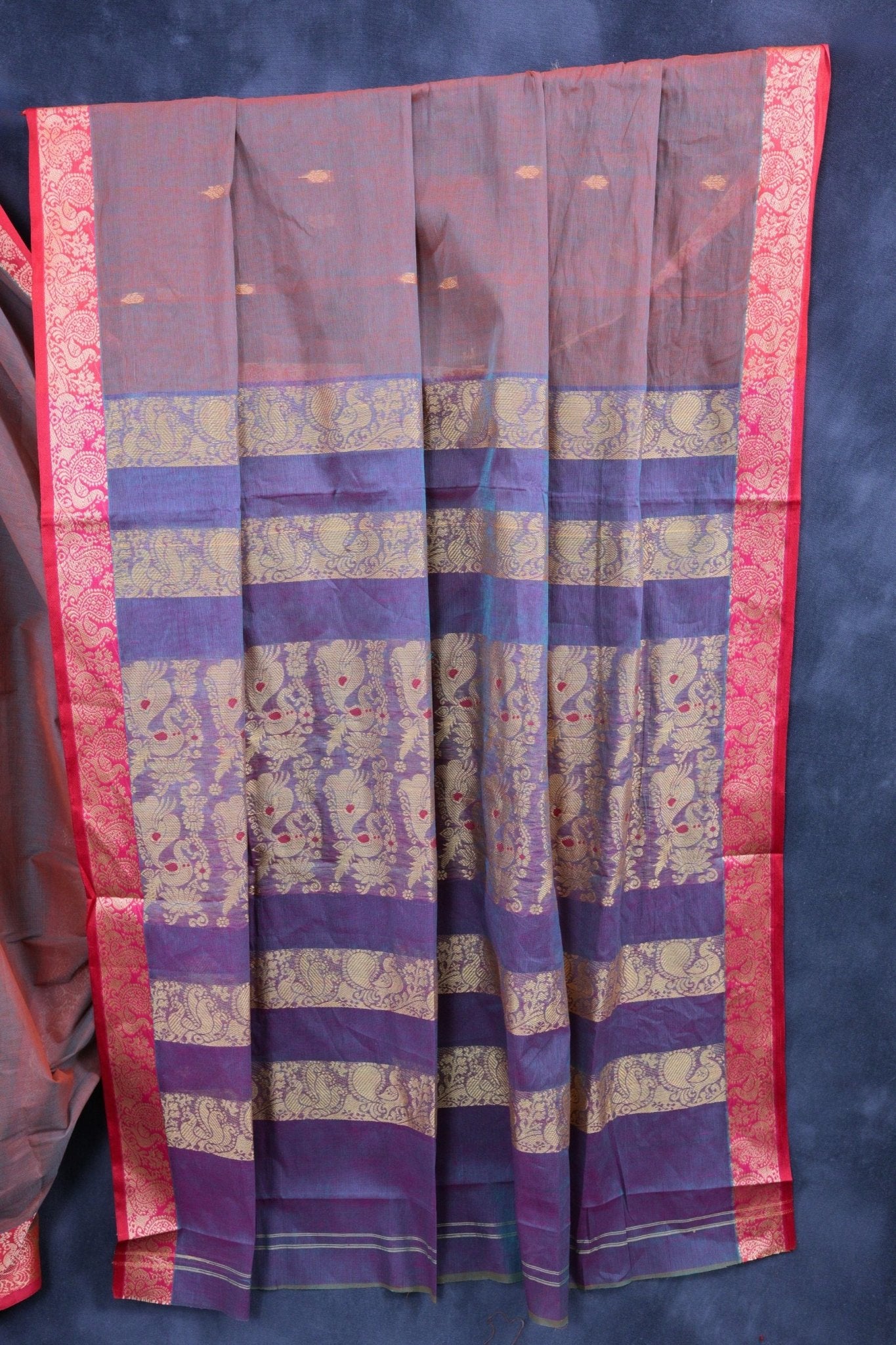 Richly Detailed Cotton Saree: Elegant Blend of Tradition & Modernity Saree JCS Fashions