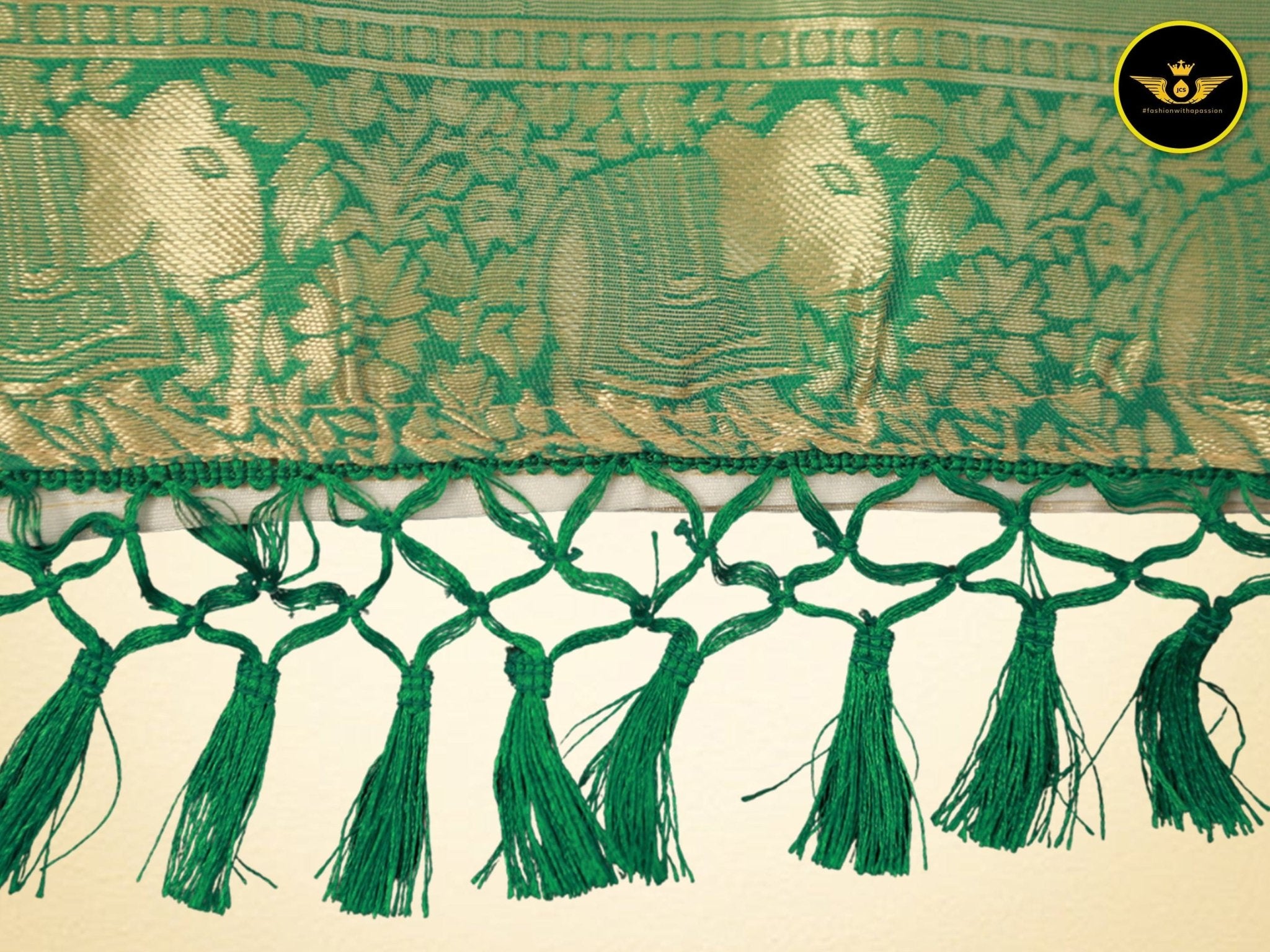 Semi Ikkat Saree With Gadwal Borders - A Fusion of Tradition & Trend Saree JCS Fashions