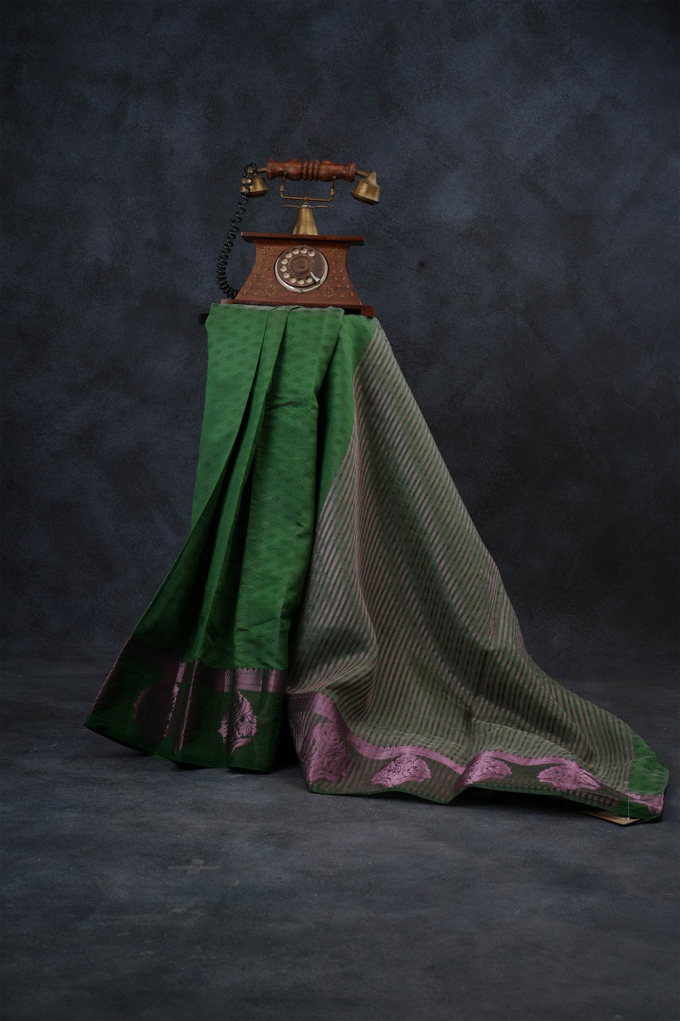 Semi-Soft Silk Saree and Sparkling Silver Weave Border with Blouse Saree JCS Fashions