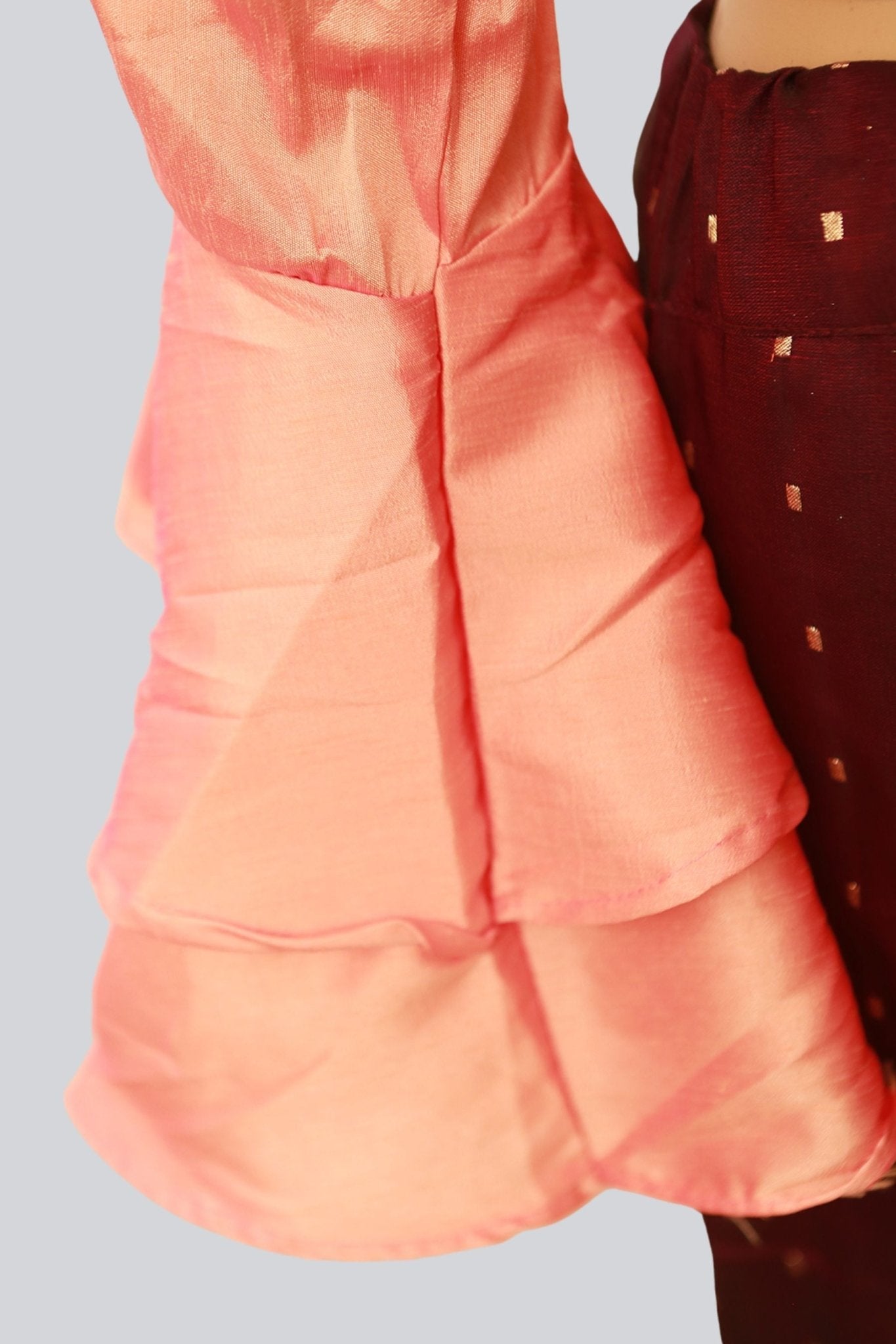 Silk Crop Top Lehenga Set - Elegant 2-Piece Ensemble | Size 40" LEHENGA JCS Fashions