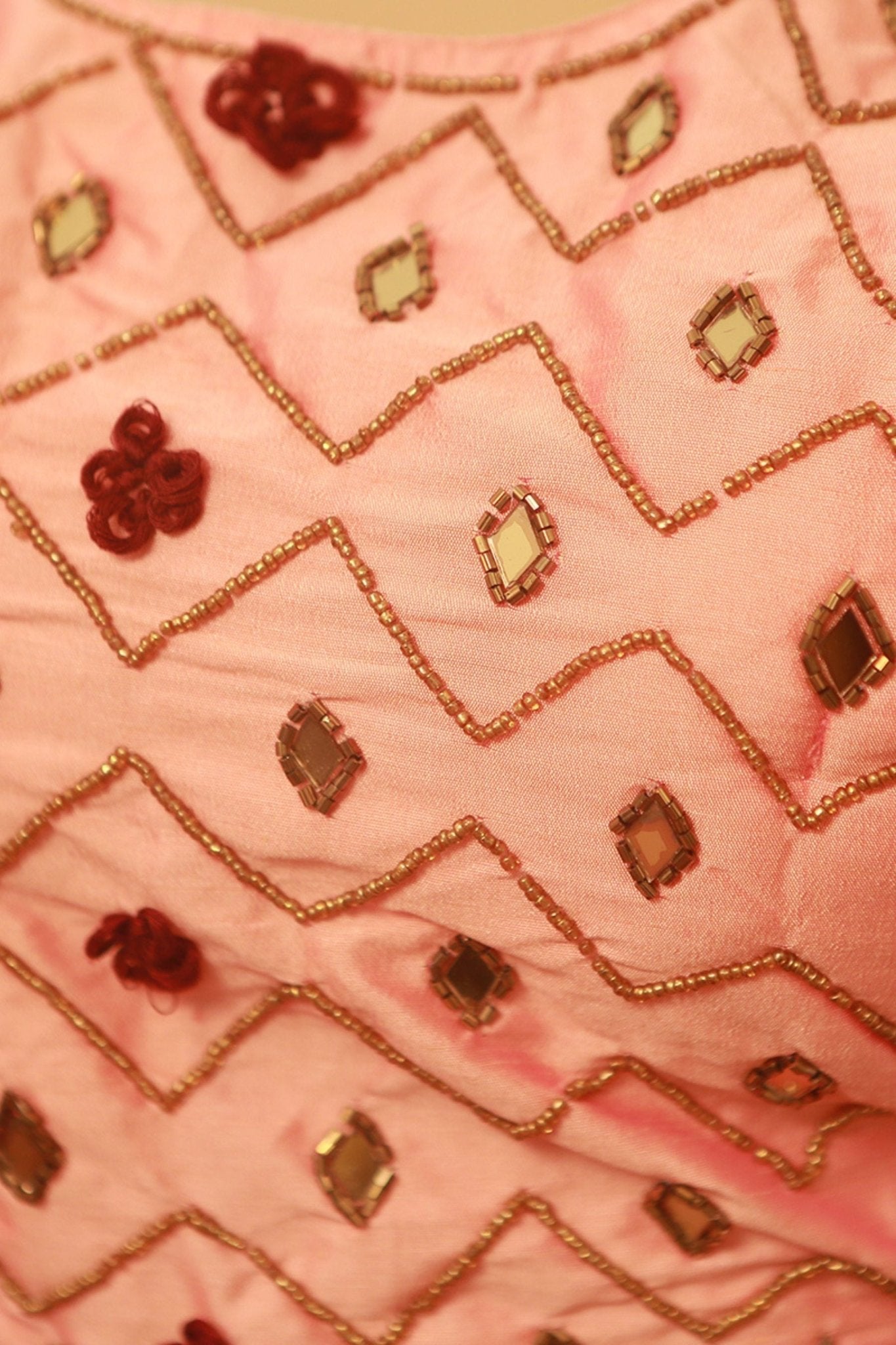 Silk Crop Top Lehenga Set - Elegant 2-Piece Ensemble | Size 40" LEHENGA JCS Fashions