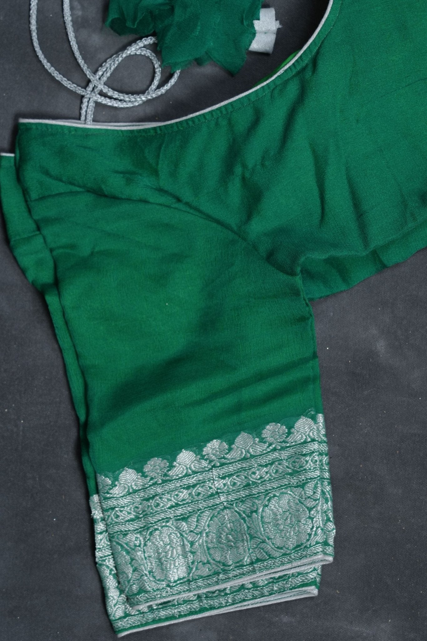 Silkmark Certified Georgette Saree: Premium Trendy Kaddi with Silver Weaving SAREE JCS Fashions