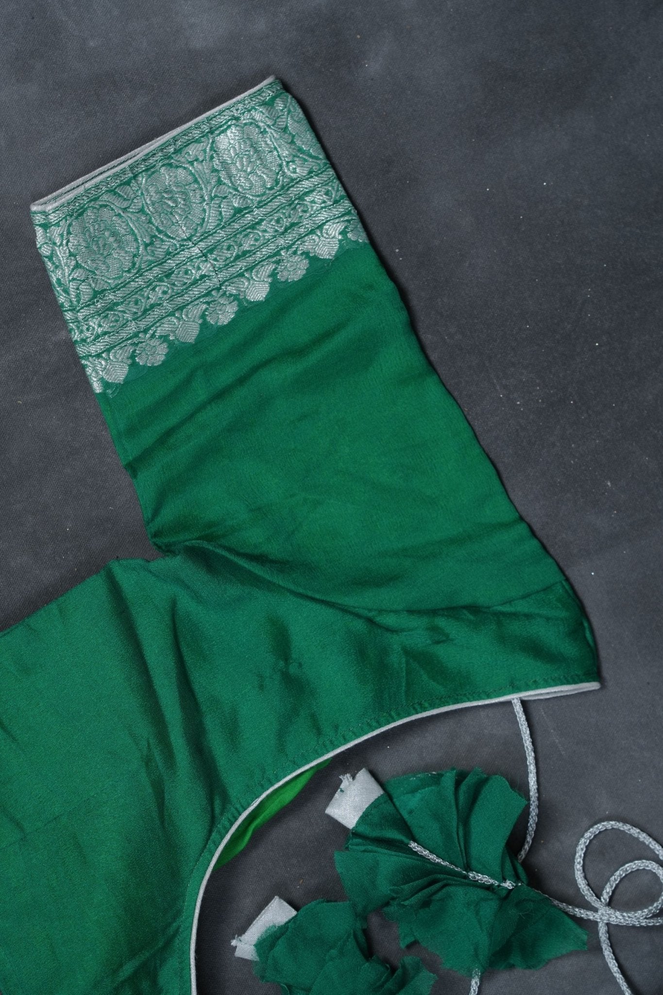 Silkmark Certified Georgette Saree: Premium Trendy Kaddi with Silver Weaving SAREE JCS Fashions