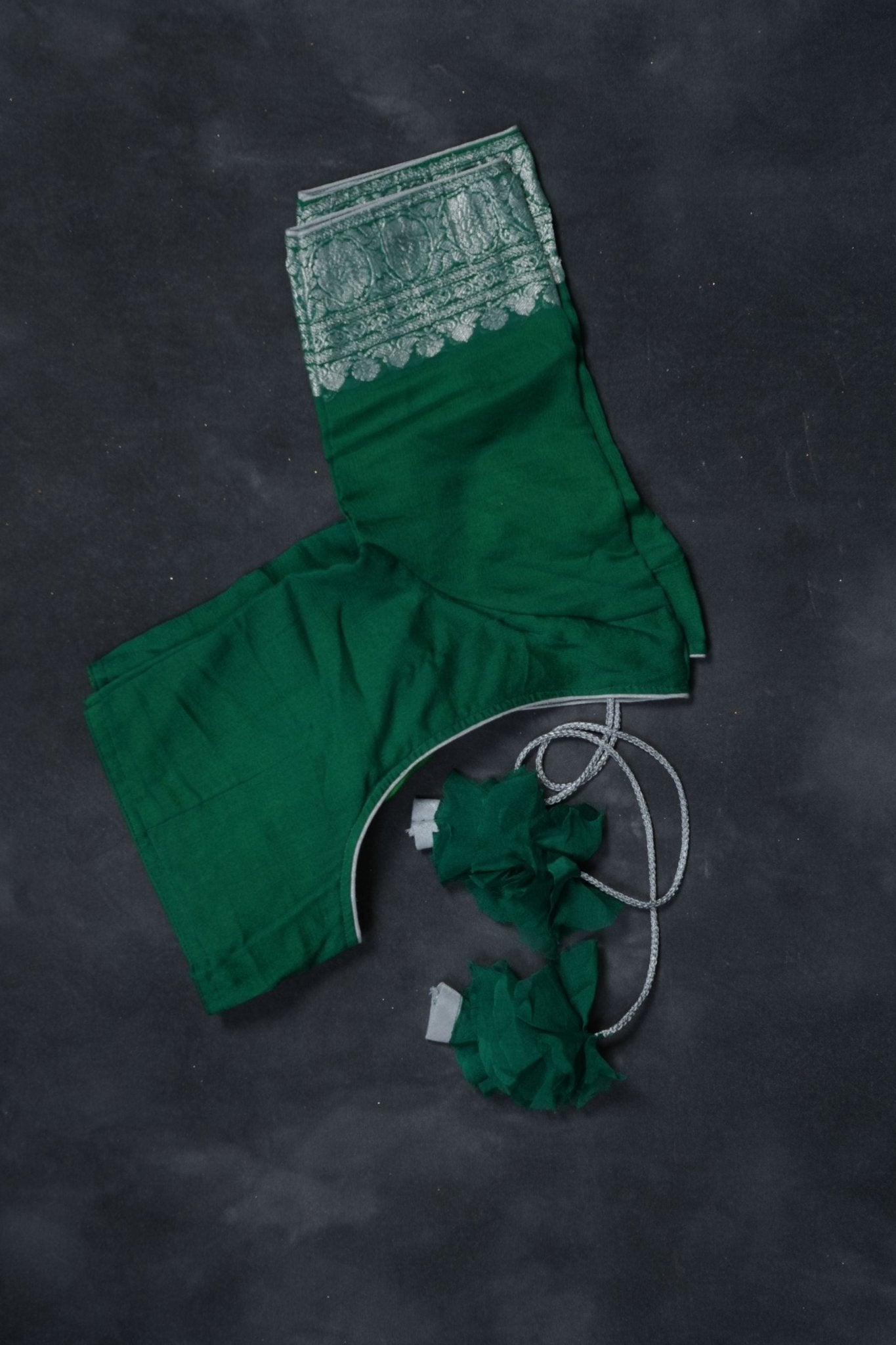 Silkmark Certified Georgette Saree: Premium Trendy Kaddi with Silver Weaving SAREE JCS Fashions