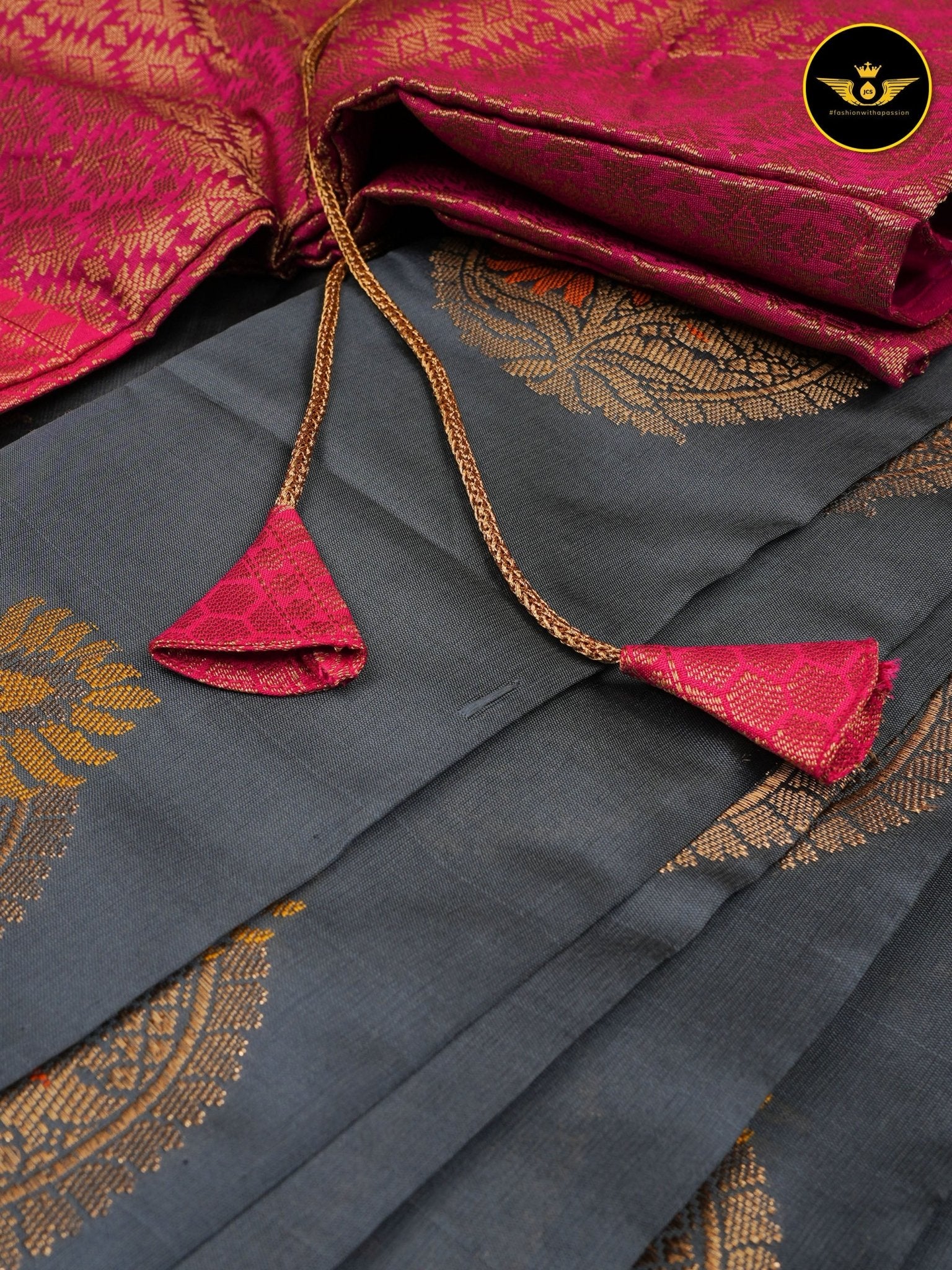 Soft Semi Silk Saree With Fully Stitched Jacquard Blouse SAREE JCS Fashions