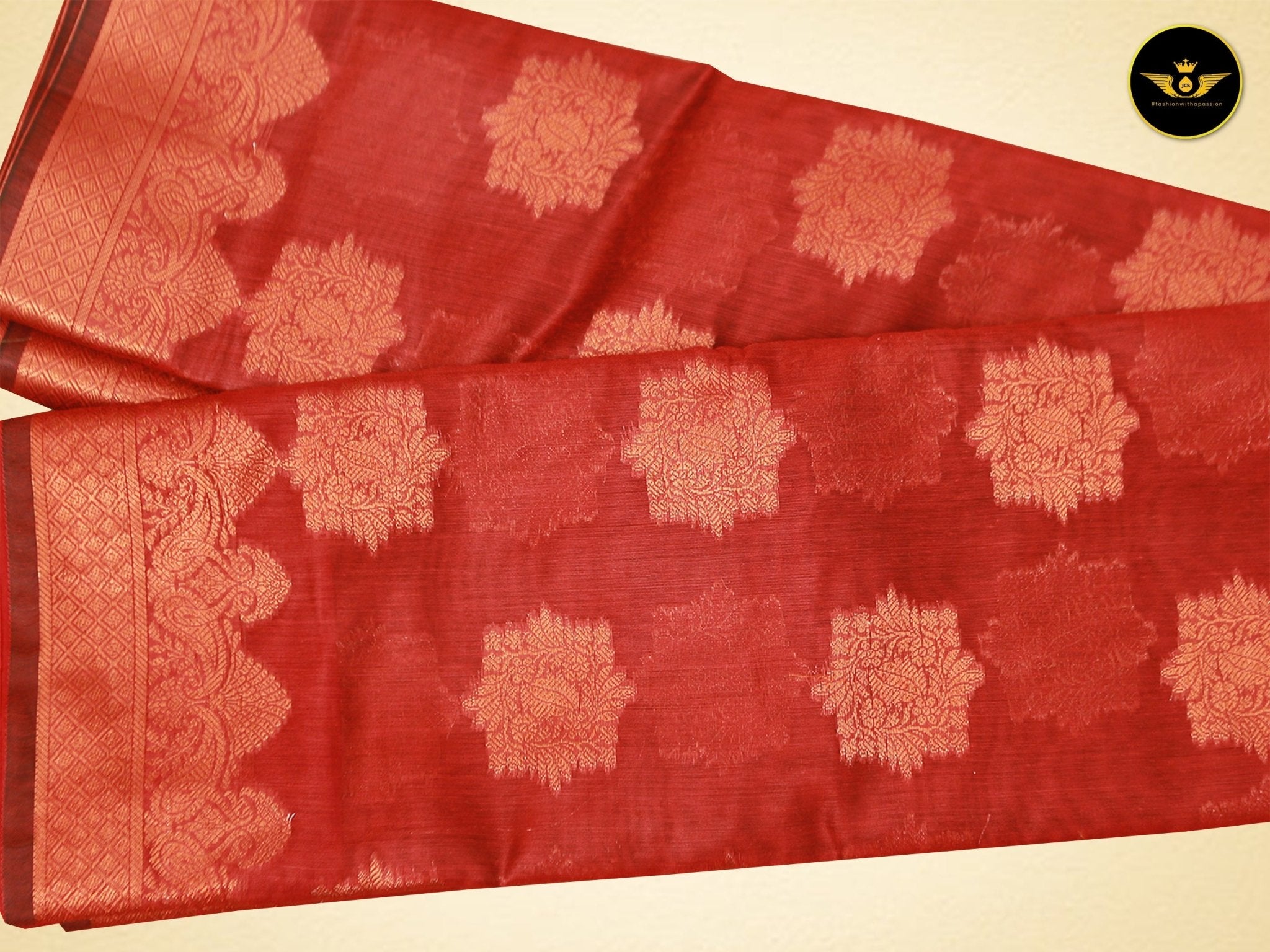 Sophisticated Soft Silk Cotton Sarees With Brocade Blouse SAREE JCS Fashions