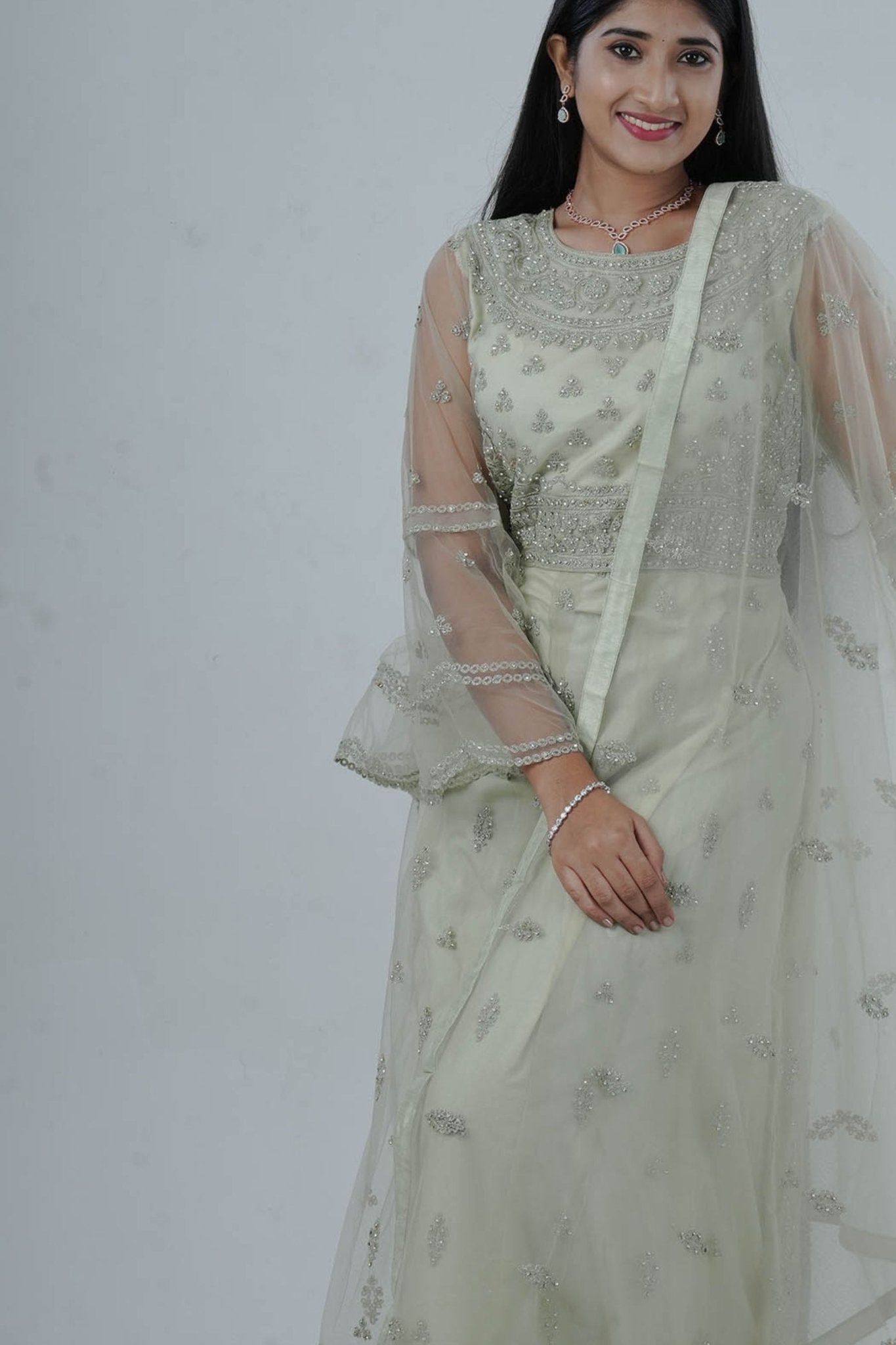 Sparkling Cubic Zirconia Tennis Bracelet in Silver Polish - 8 Inches Jewelry JCS Fashions