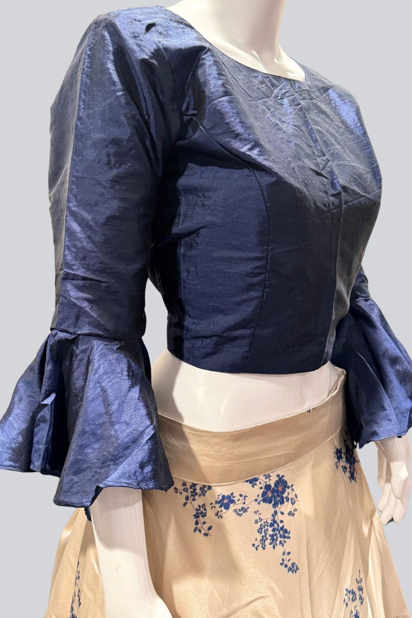 Stunning Canvas-Stitched Taffeta Silk Lehenga with Crop Top Lehenga JCS Fashions