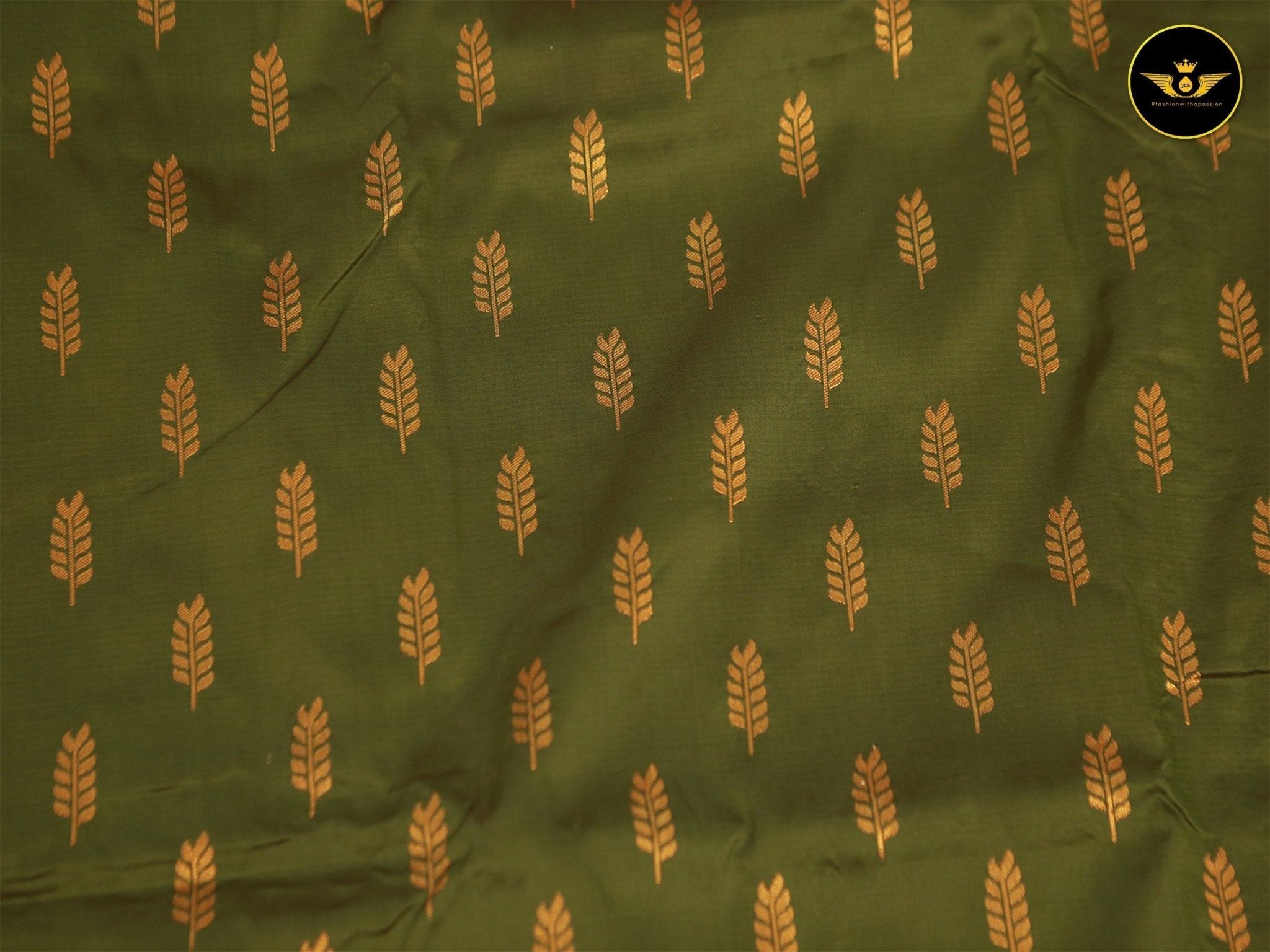 Timeless Elegance Semi Silk Saree With Contrast Aari Work Blouse SAREE JCS Fashions