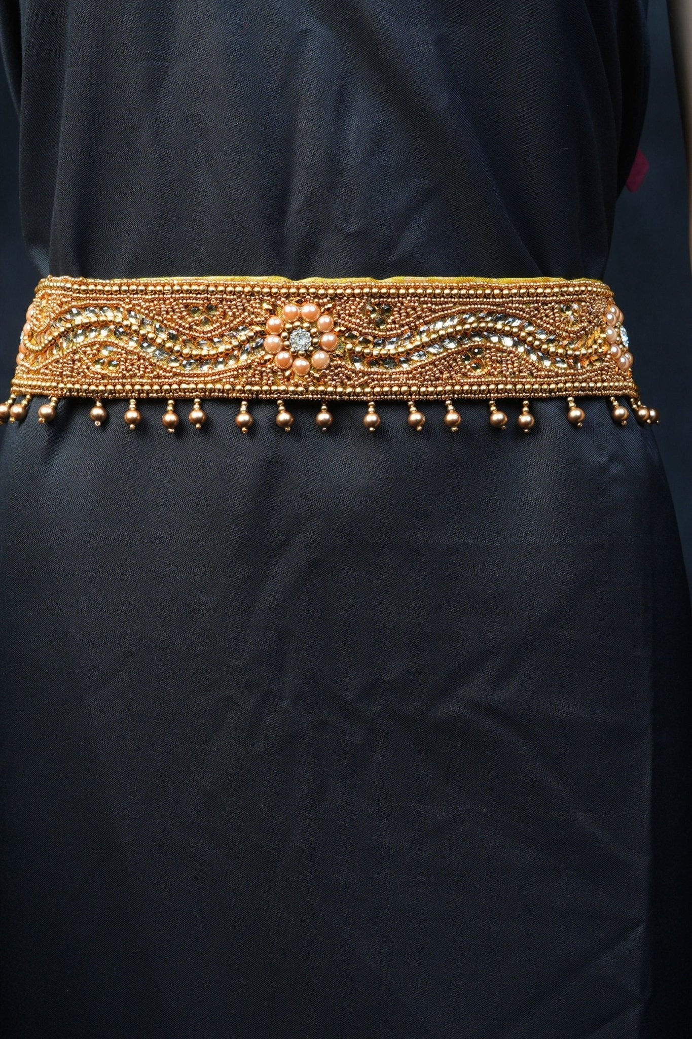 Timeless Glamour: Explore Maggam Work Hip Belts at JCSFashions Jewelry JCS Fashions White