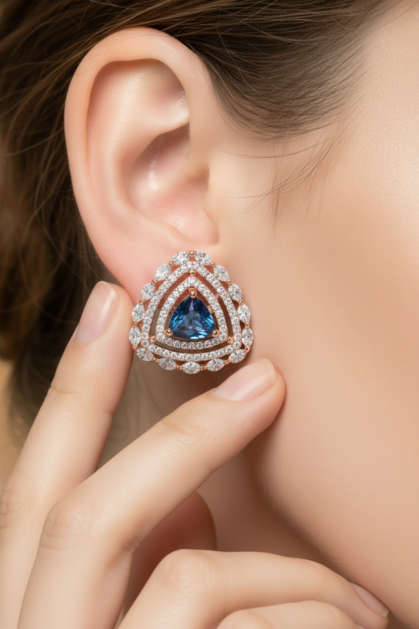 Very elegant, Beautiful and light weight Stone Stud earring