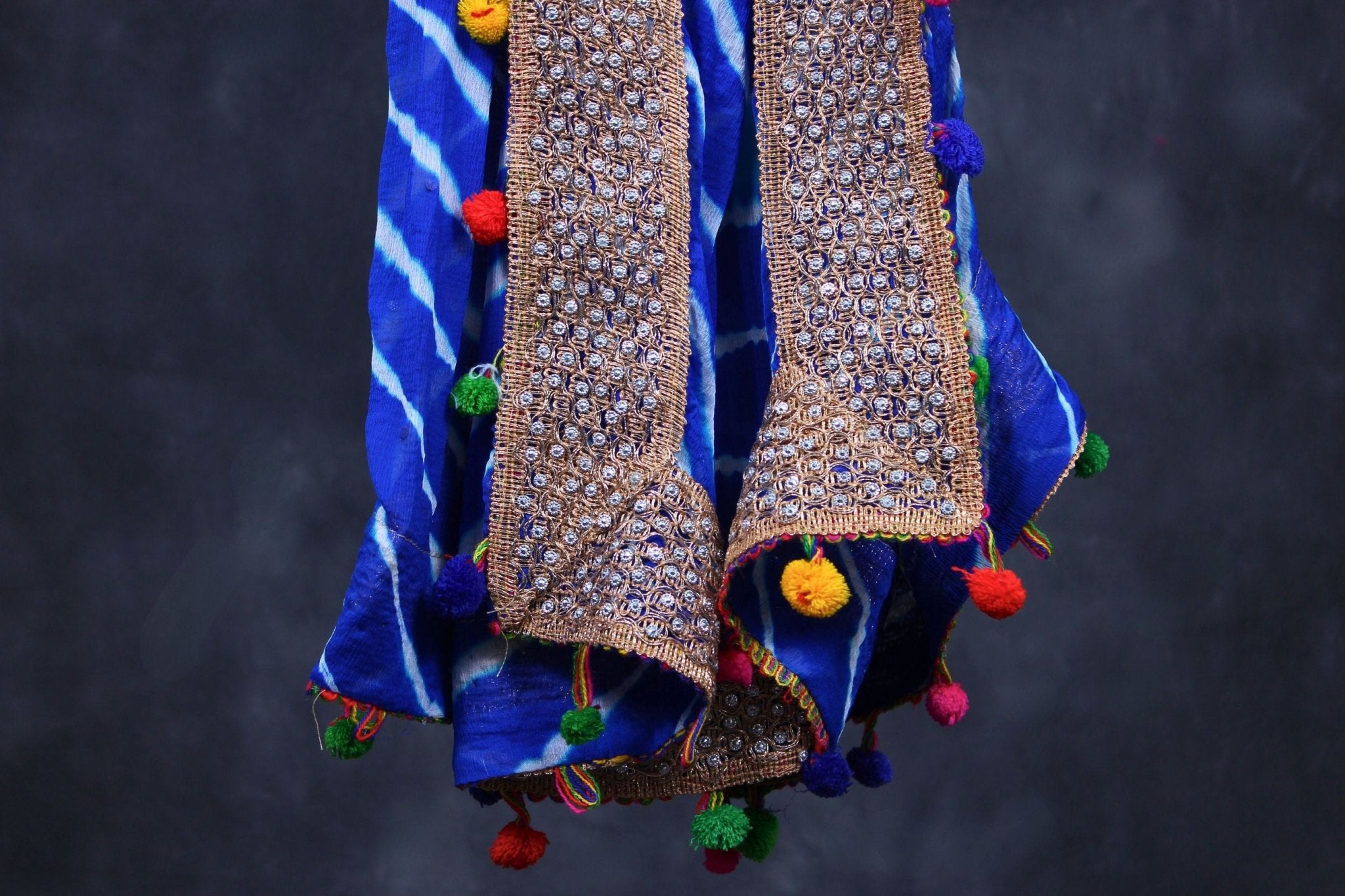 Vibrant Bandhani Art Silk Dupatta with Elegant Tassels Dupatta JCS Fashions