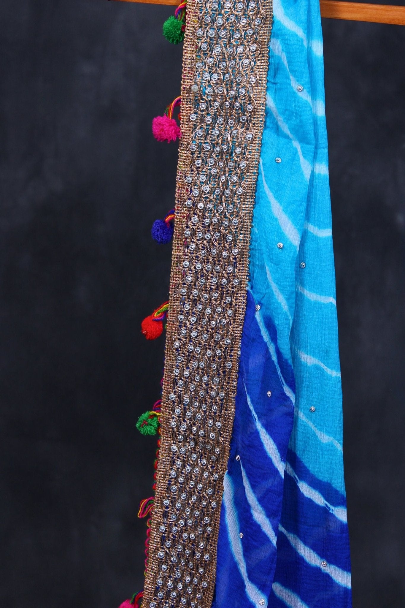 Vibrant Bandhani Art Silk Dupatta with Elegant Tassels Dupatta JCS Fashions
