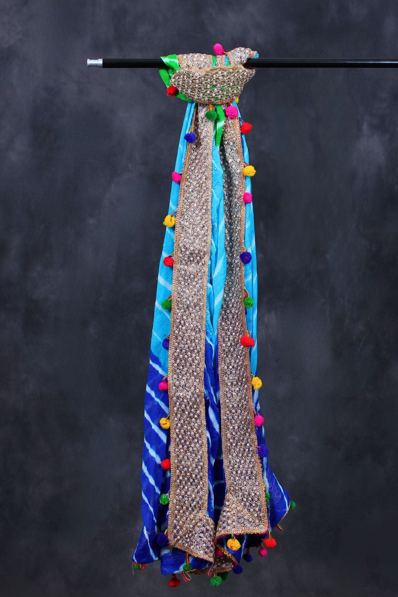 Vibrant Bandhani Art Silk Dupatta with Elegant Tassels Dupatta JCS Fashions