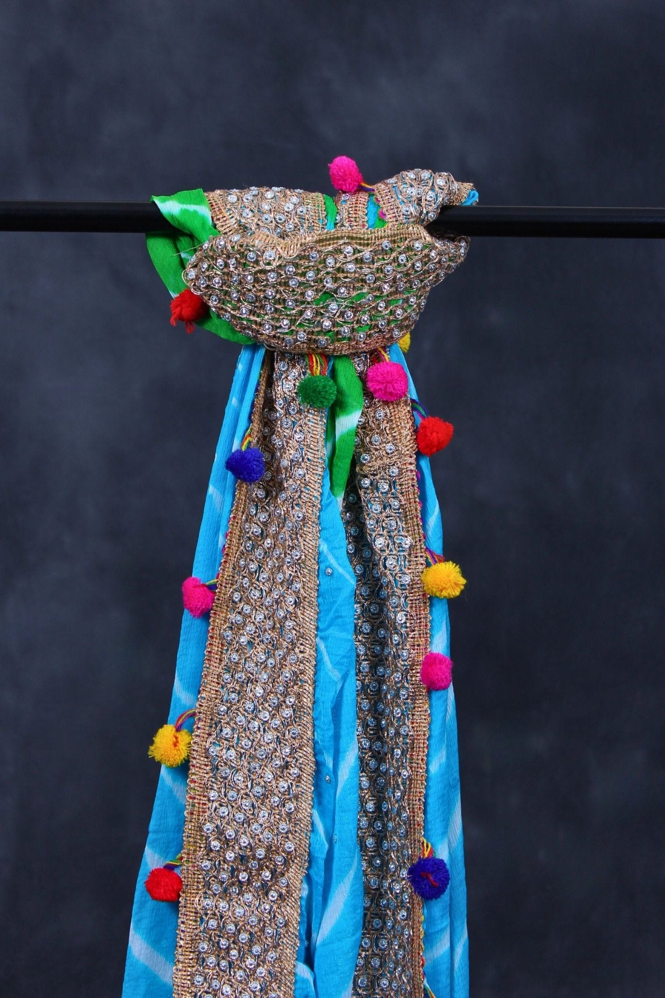 Vibrant Bandhani Art Silk Dupatta with Elegant Tassels Dupatta JCS Fashions