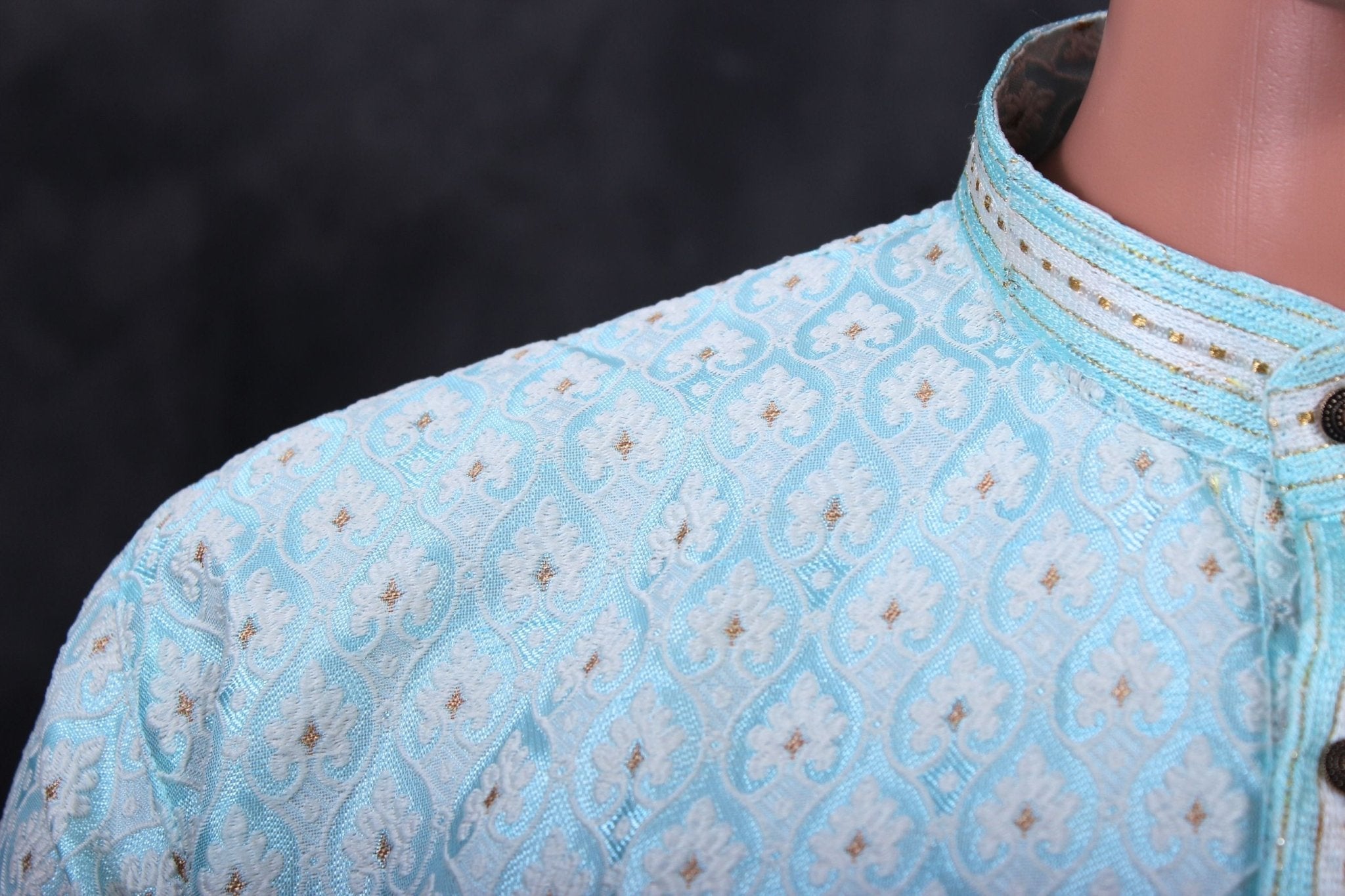 White Jacquard Men's Kurta - Versatile Ethnic Wear by JCS Fashions Men JCS Fashions