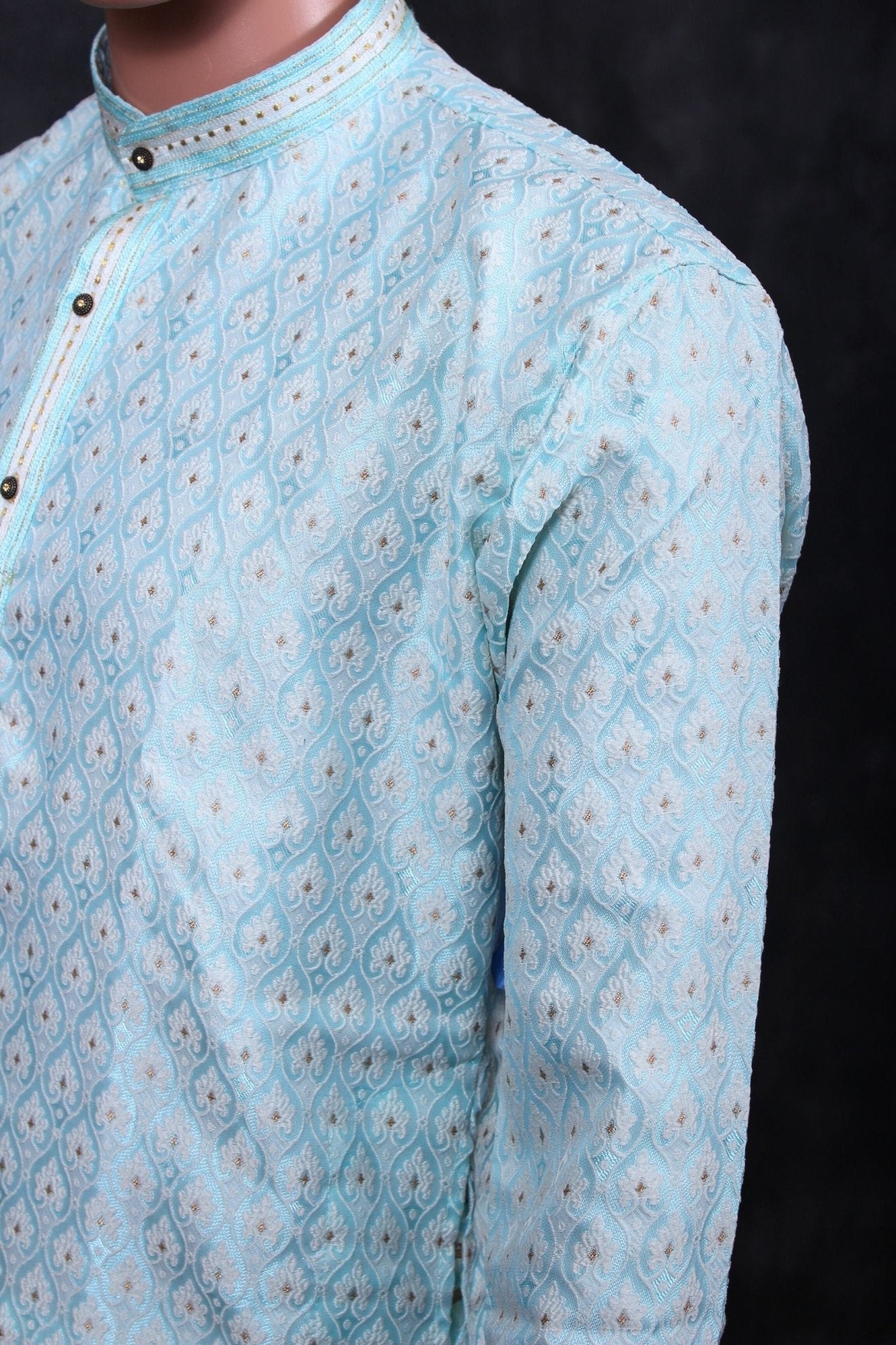 White Jacquard Men's Kurta - Versatile Ethnic Wear by JCS Fashions Men JCS Fashions