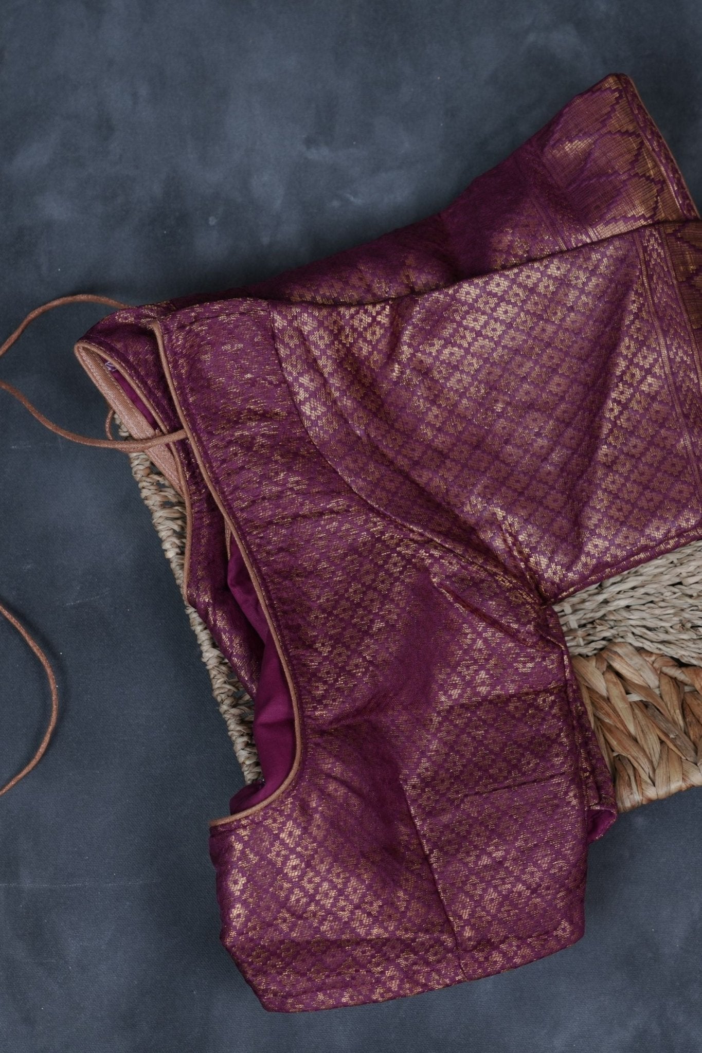 Wine Color Soft Semi-Silk Saree With stitched Blouse SAREE JCS Fashions