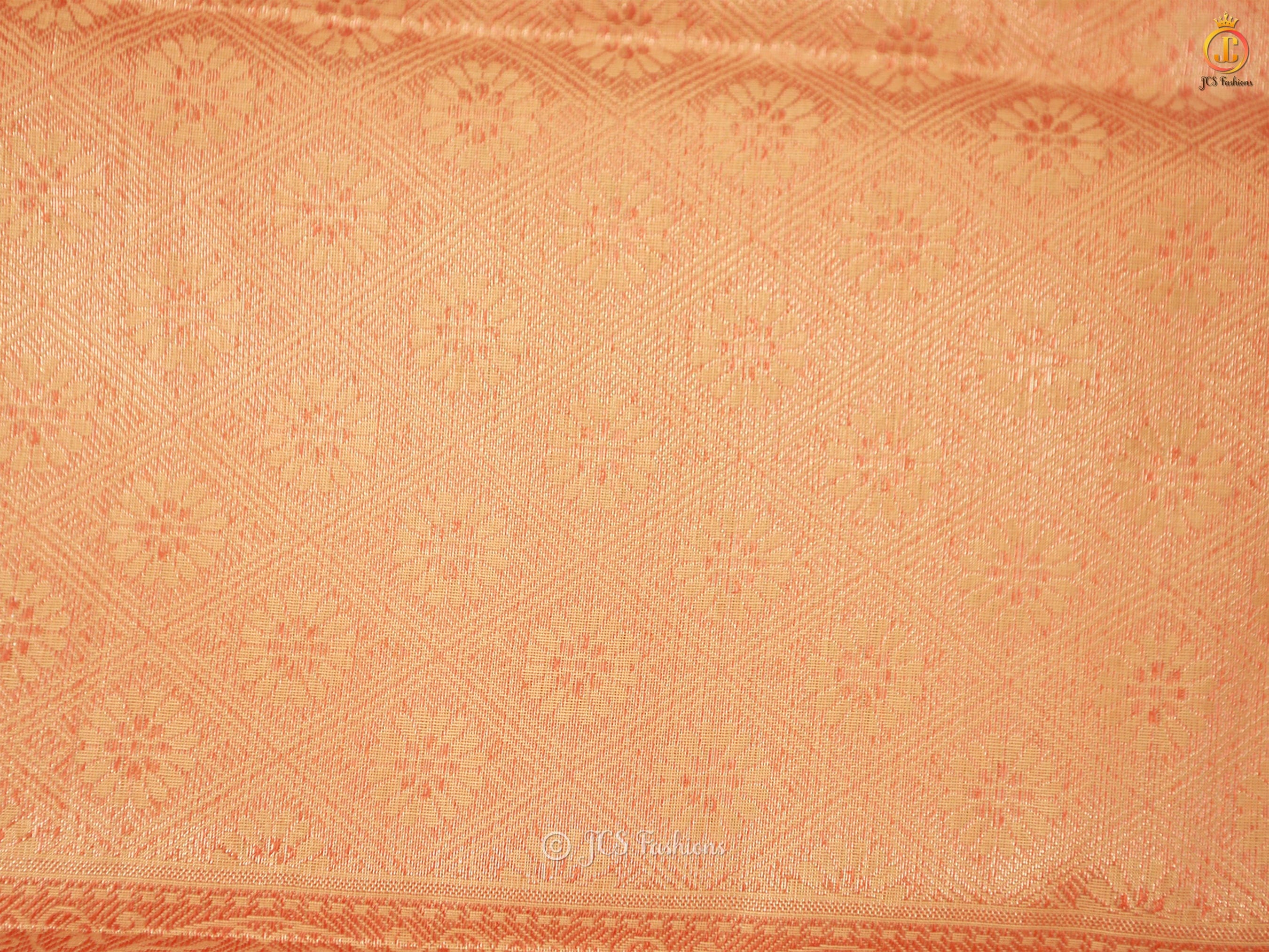 Traditional Exquisite Soft Silk Cotton Saree With Brocade Blouse SAREE JCS Fashions