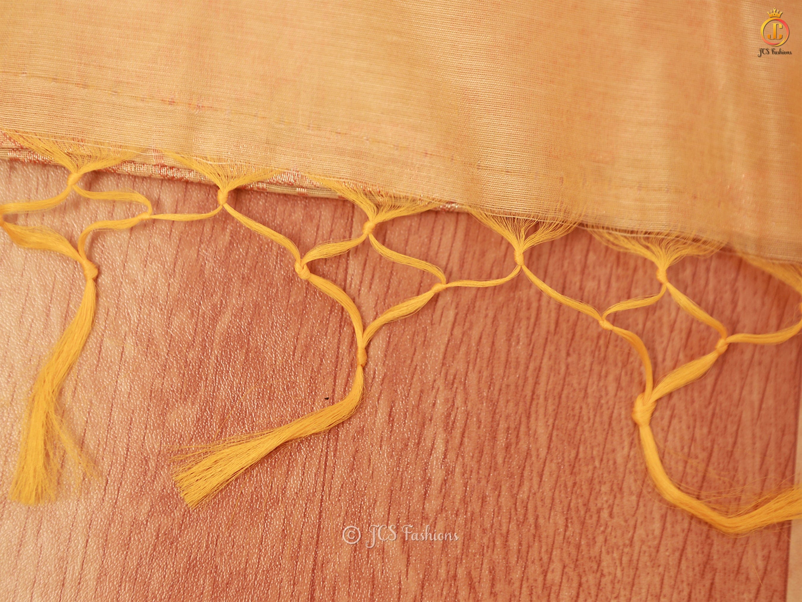 Traditional Exquisite Soft Silk Cotton Saree With Brocade Blouse SAREE JCS Fashions