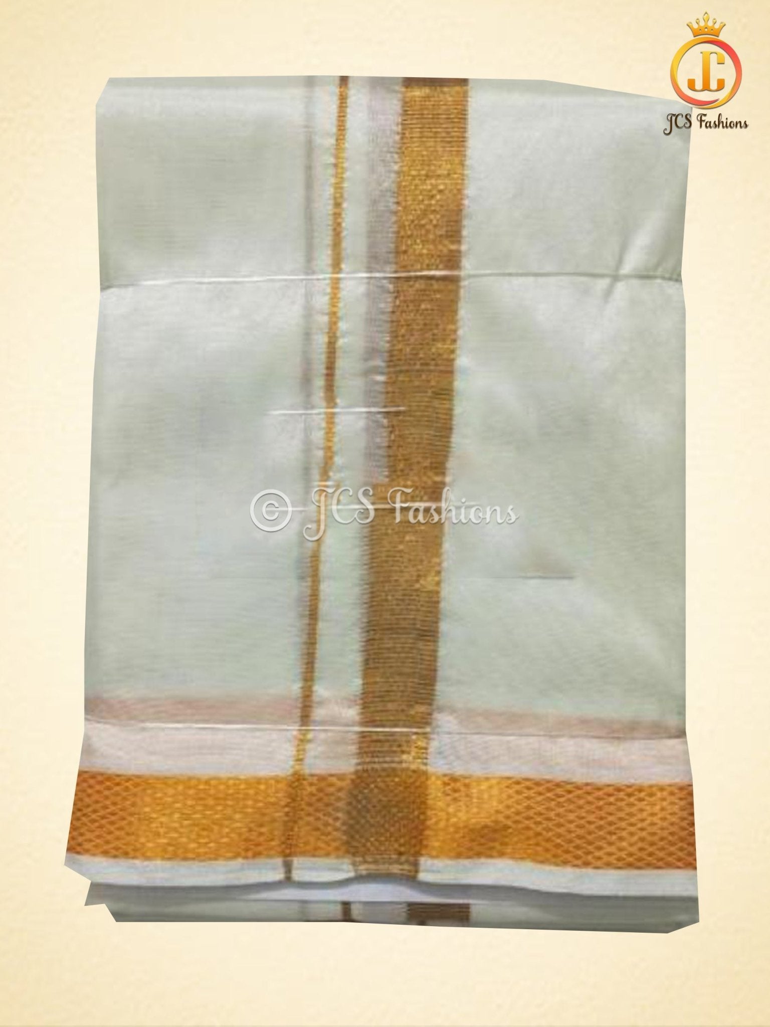 Art Silk Net Pattern Indian Wedding Dhoti For Men MEN JCS Fashions