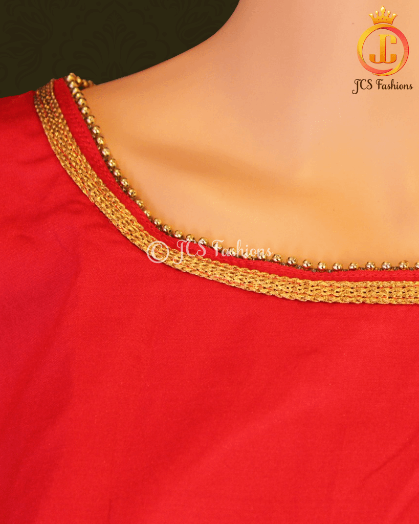 Banarasi Lehenga with Crop Top| Kanchipuram Border Lehenga JCS Fashions