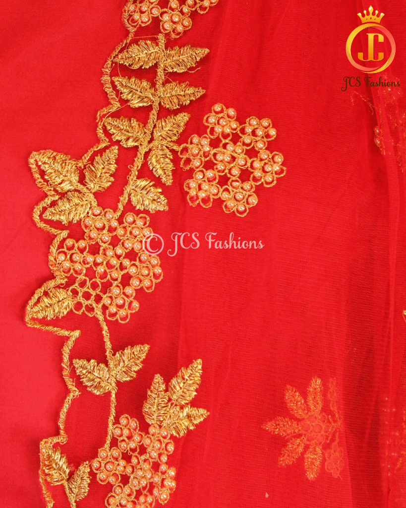 Banarasi Lehenga with Crop Top| Kanchipuram Border Lehenga JCS Fashions