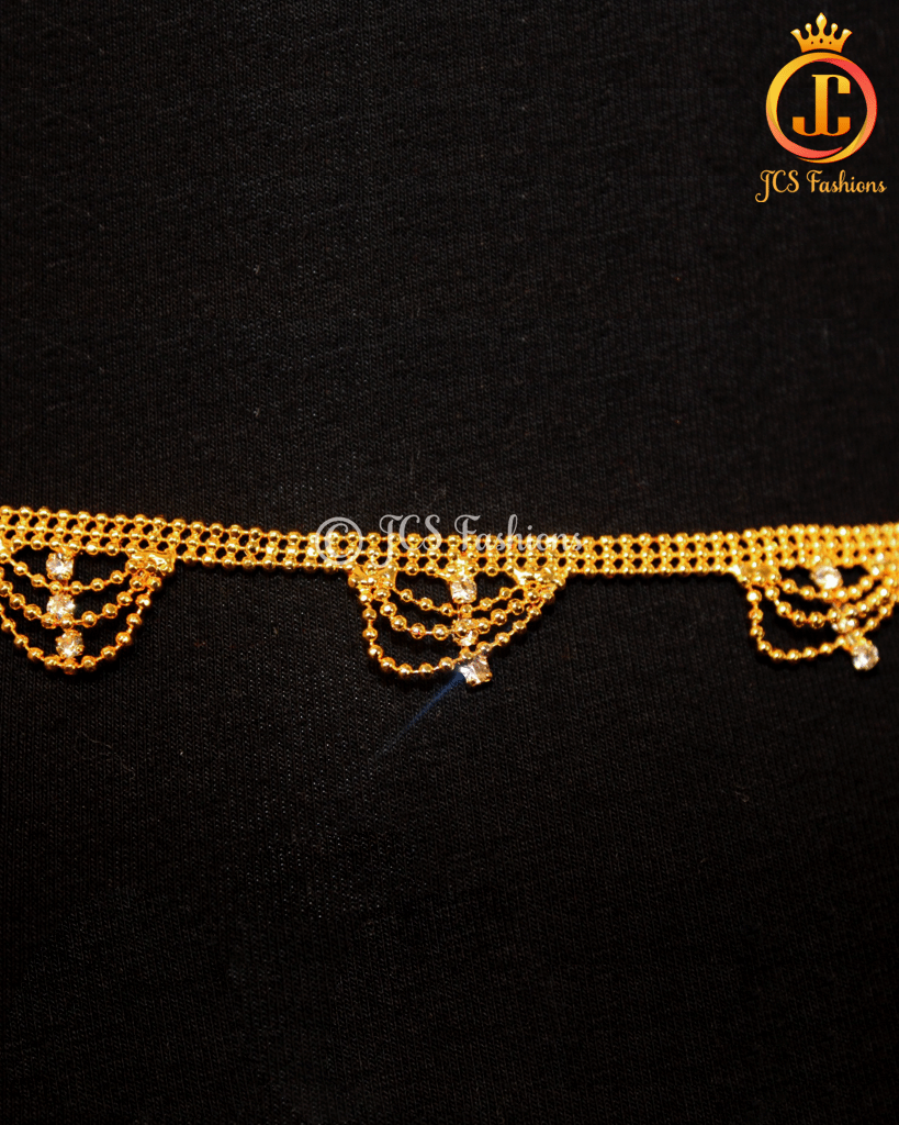 Elegant Gold-Polished Ladies Waist Chain | Stylish Accessory for Any Look Jewelry JCS Fashions