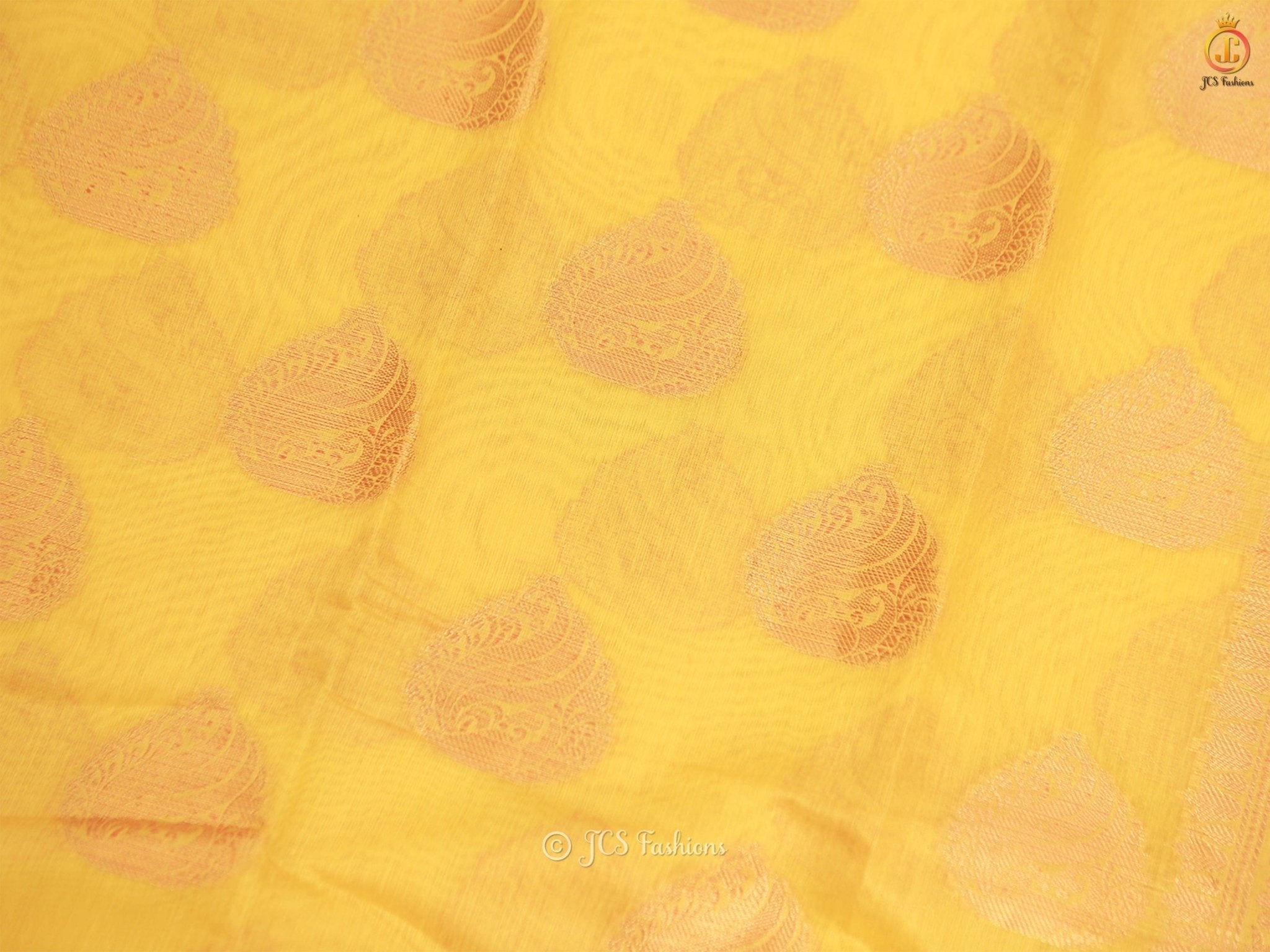 Elegant Indian Traditional Soft Silk Cotton Saree With Brocade Blouse SAREE JCS Fashions