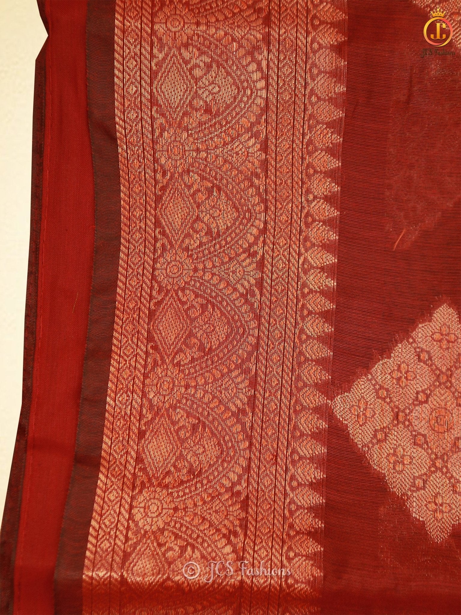 Elegant Soft Silk Cotton Saree With Brocade Blouse SAREE JCS Fashions