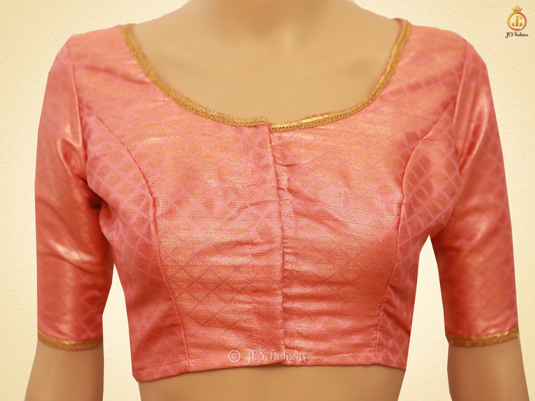 Exquisite Soft Silk Cotton Saree With Brocade Blouse SAREE JCS Fashions