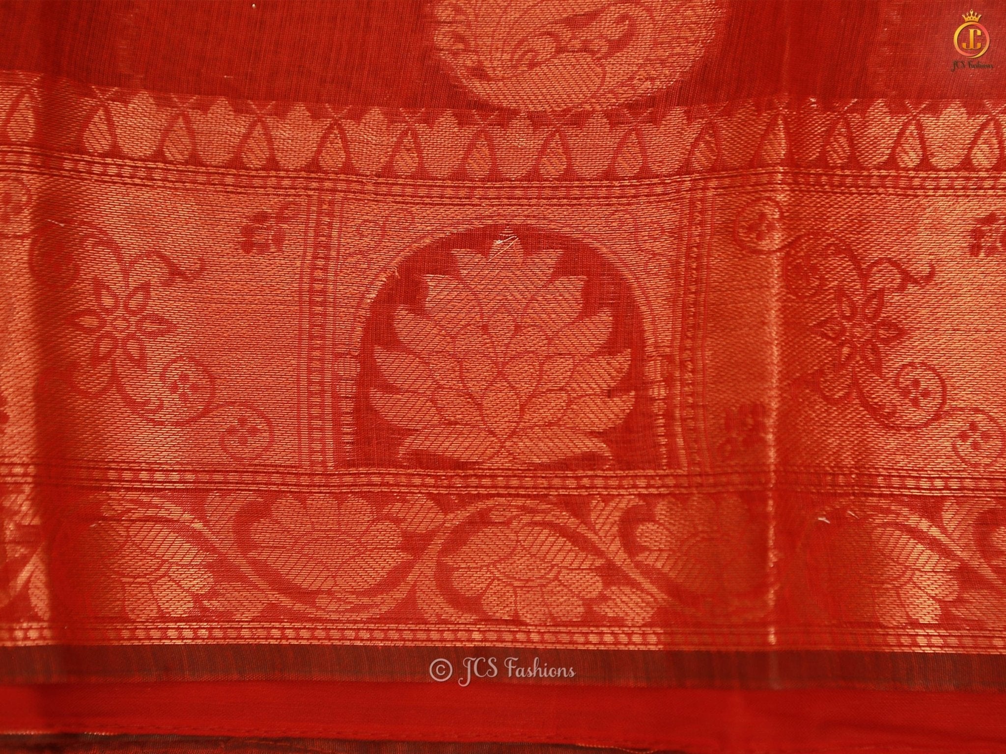 Graceful Soft Silk Cotton Saree With Brocade Blouse SAREE JCS Fashions