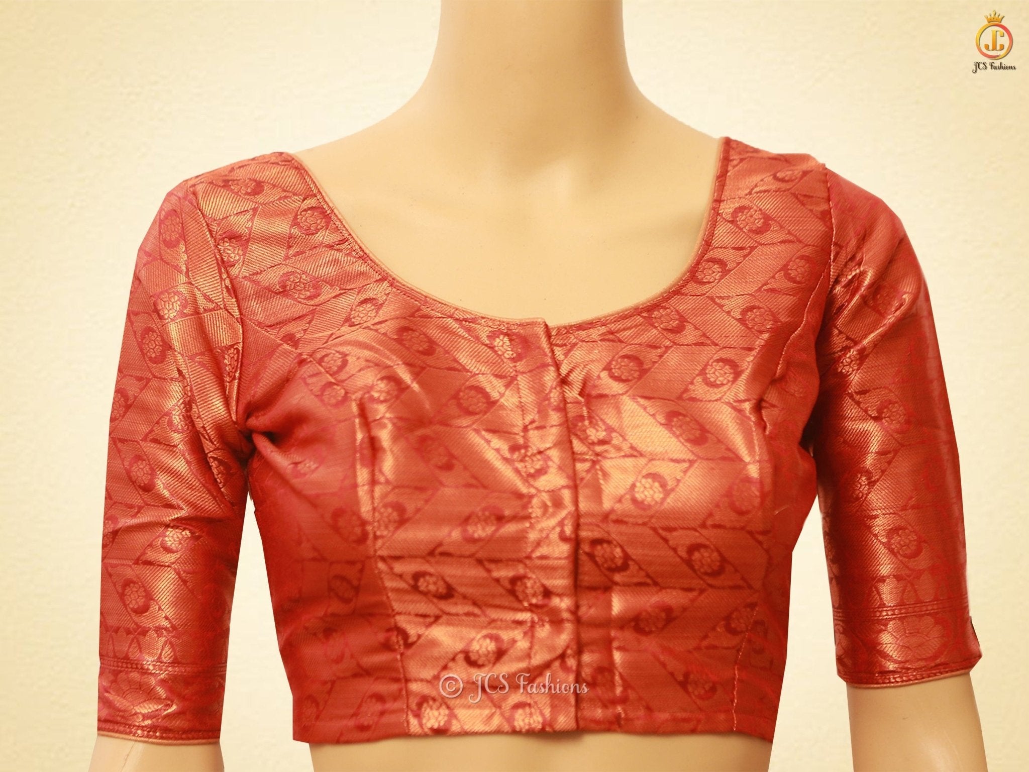 Graceful Soft Silk Cotton Saree With Brocade Blouse SAREE JCS Fashions