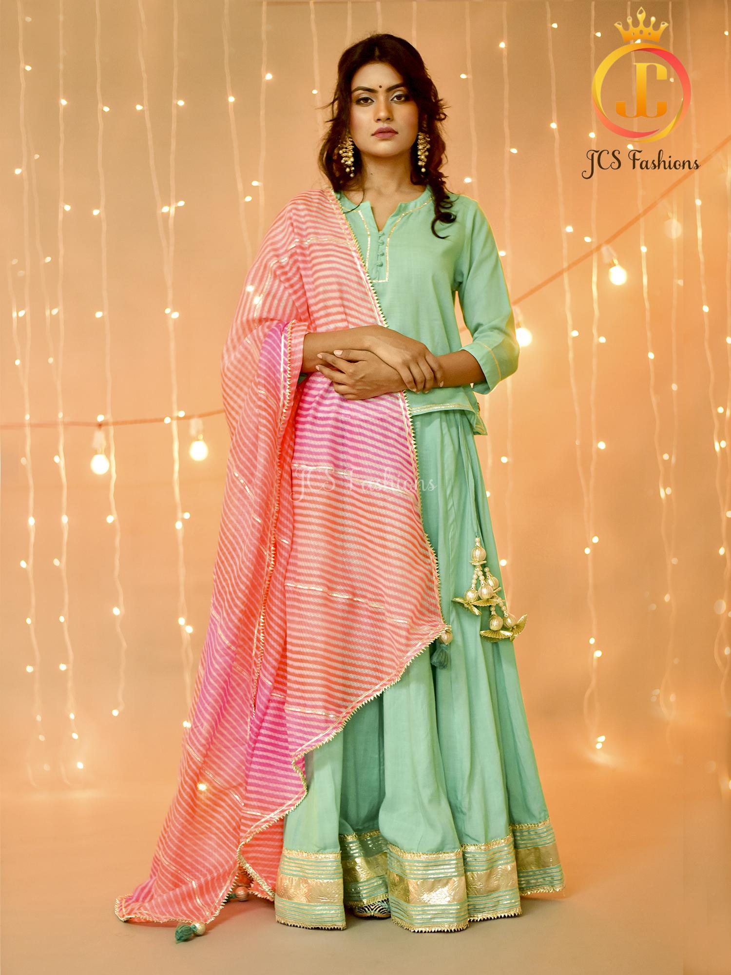 Indian Ethnic Sea green lehenga set | Wedding Dress Indian Ethnic Sea green lehenga set | Wedding Dress