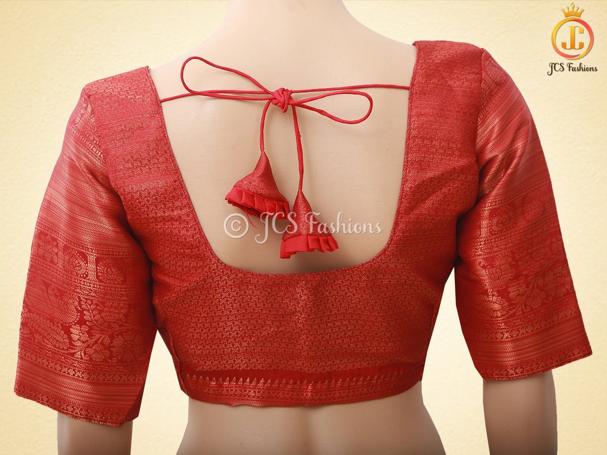 Kalamkari Saree With Kanchipuram Zari Border - Blue SAREE JCS Fashions