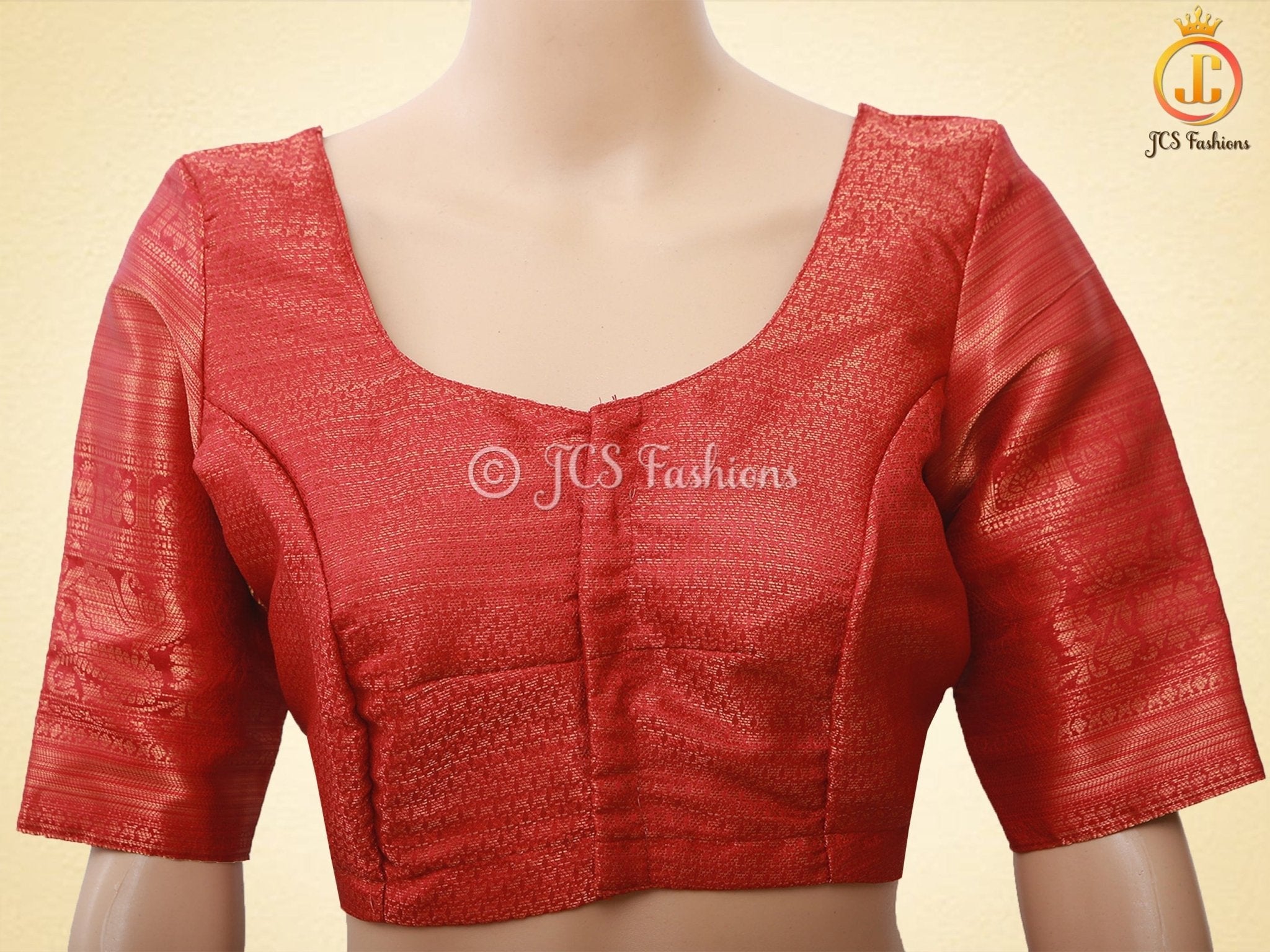 Kalamkari Saree With Kanchipuram Zari Border - Blue SAREE JCS Fashions