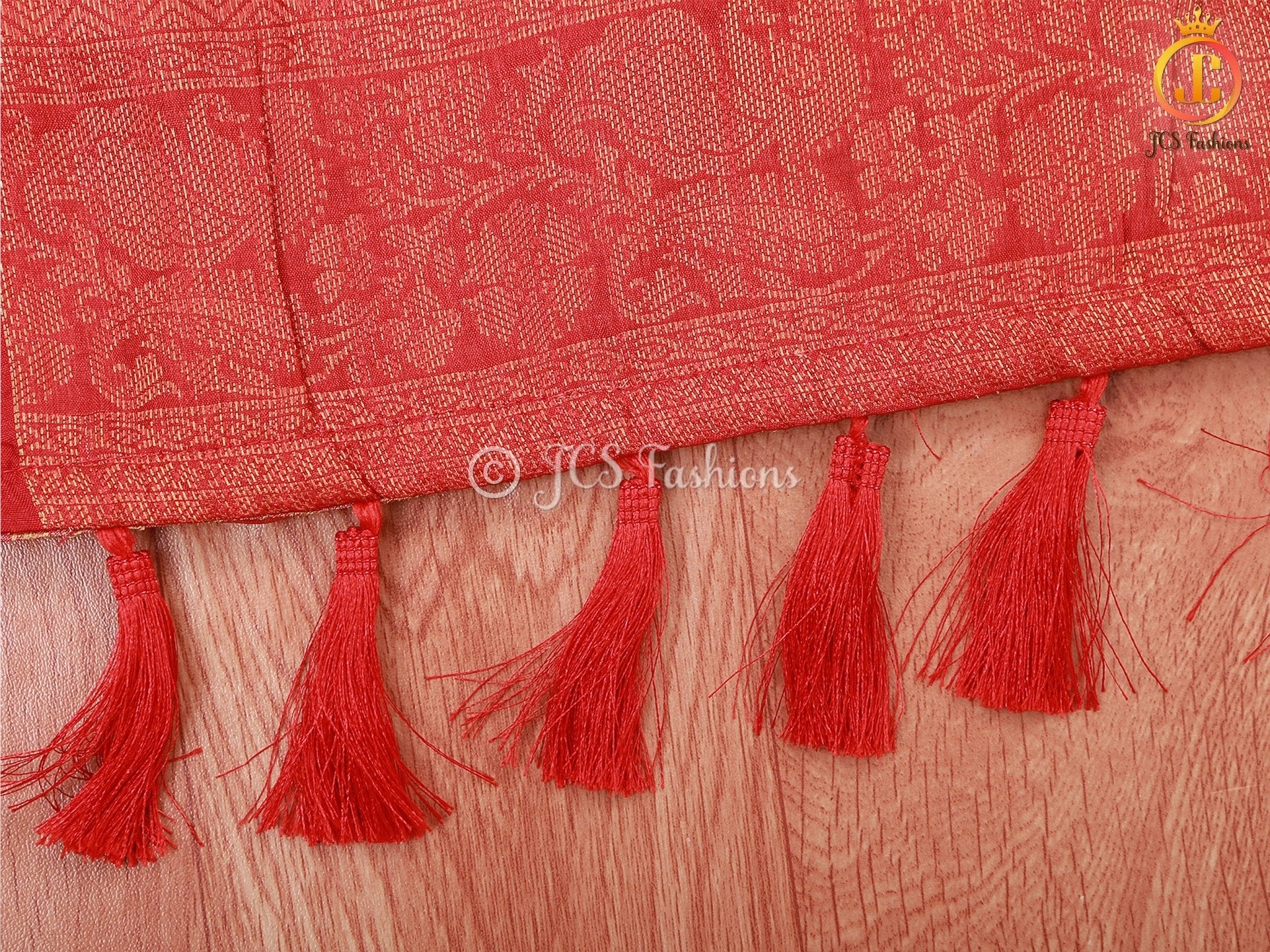 Kalamkari Saree With Kanchipuram Zari Border - Blue SAREE JCS Fashions