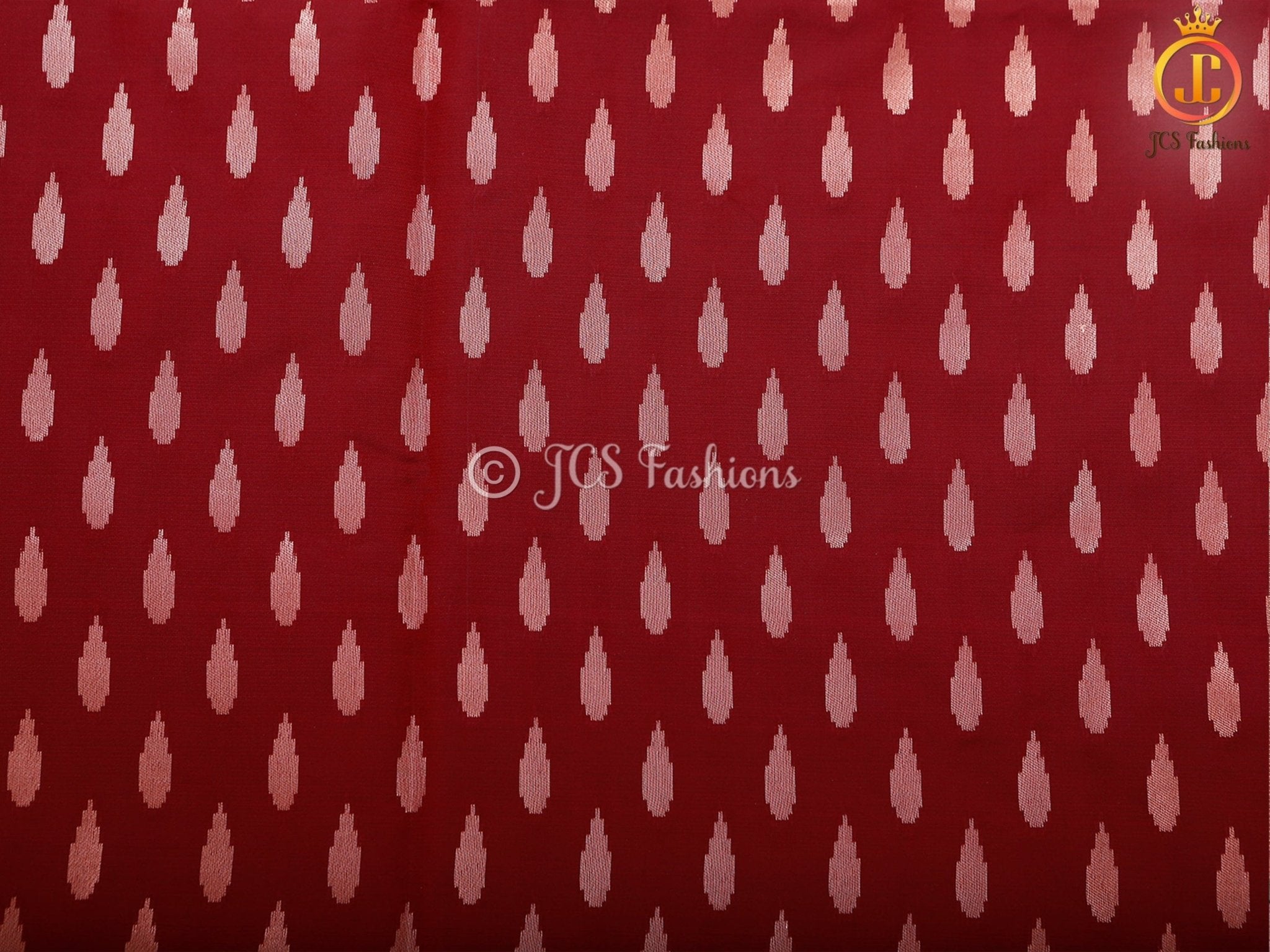 Korvai Buttas Semi Silk Saree With Maggam Work Blouse SAREE JCS Fashions