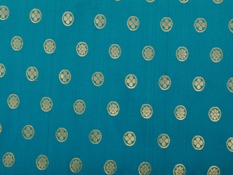 Korvai Semi Silk Saree With Maggam Work Blouse, Blue And Maroon SAREE JCS Fashions
