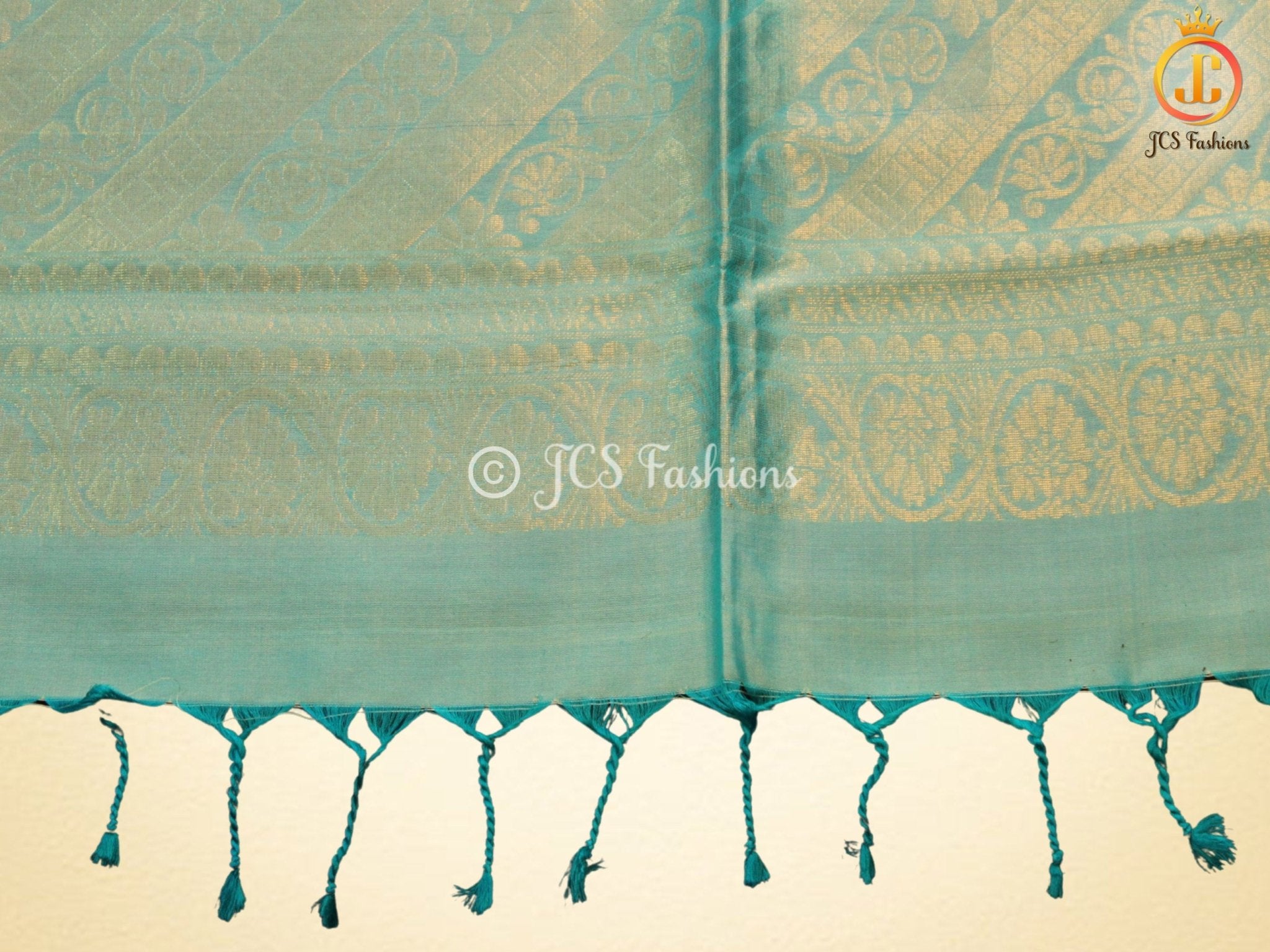 Original kanchipuram handloom Saree with Maggam work blouse SAREE JCS Fashions