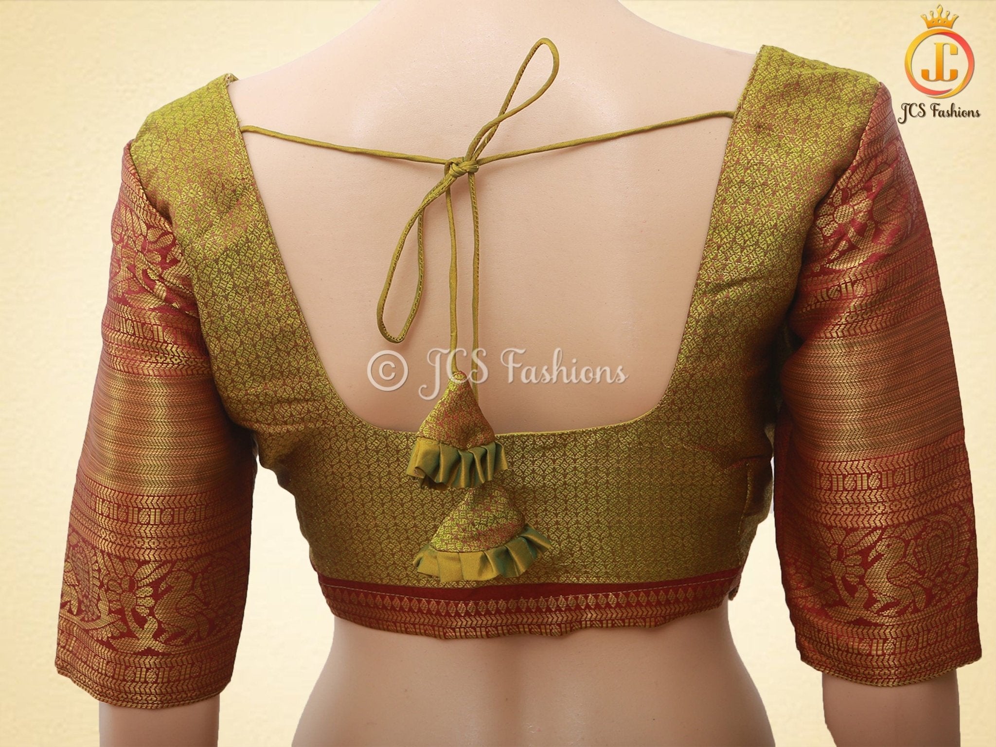 Peacock Design Traditional Kalamkari Saree With Blouse SAREE JCS Fashions