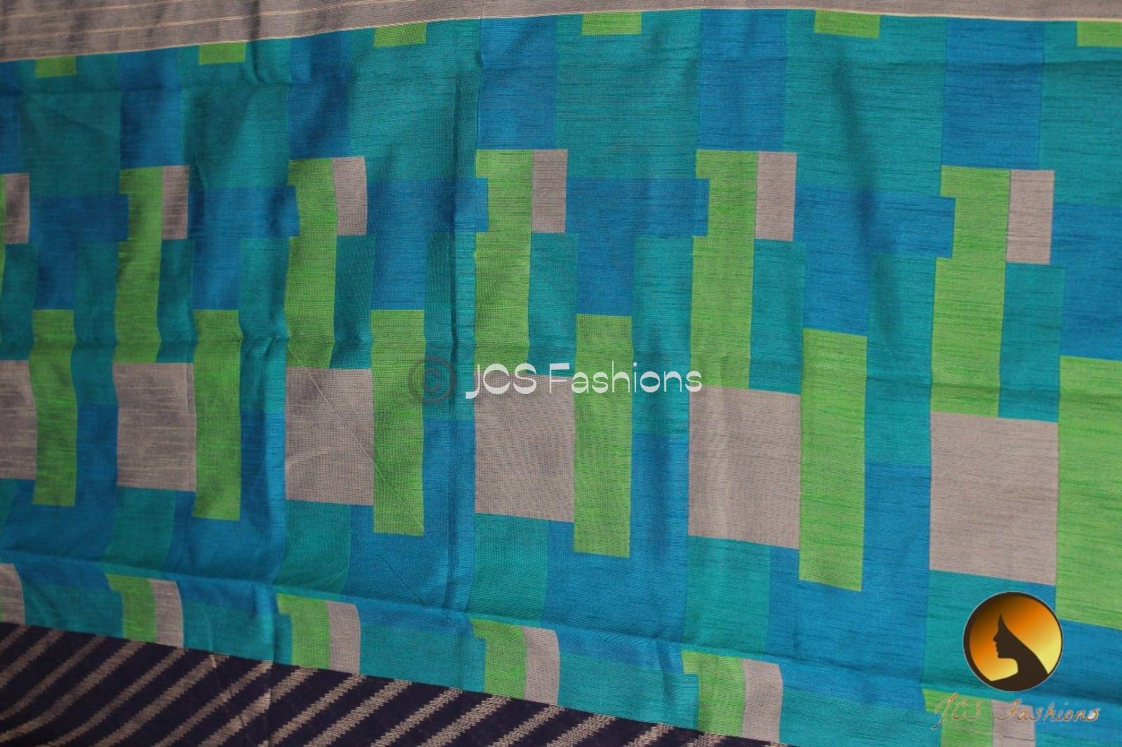 Pure Chanderi silk saree with Ready to wear blouse Saree JCS Fashions