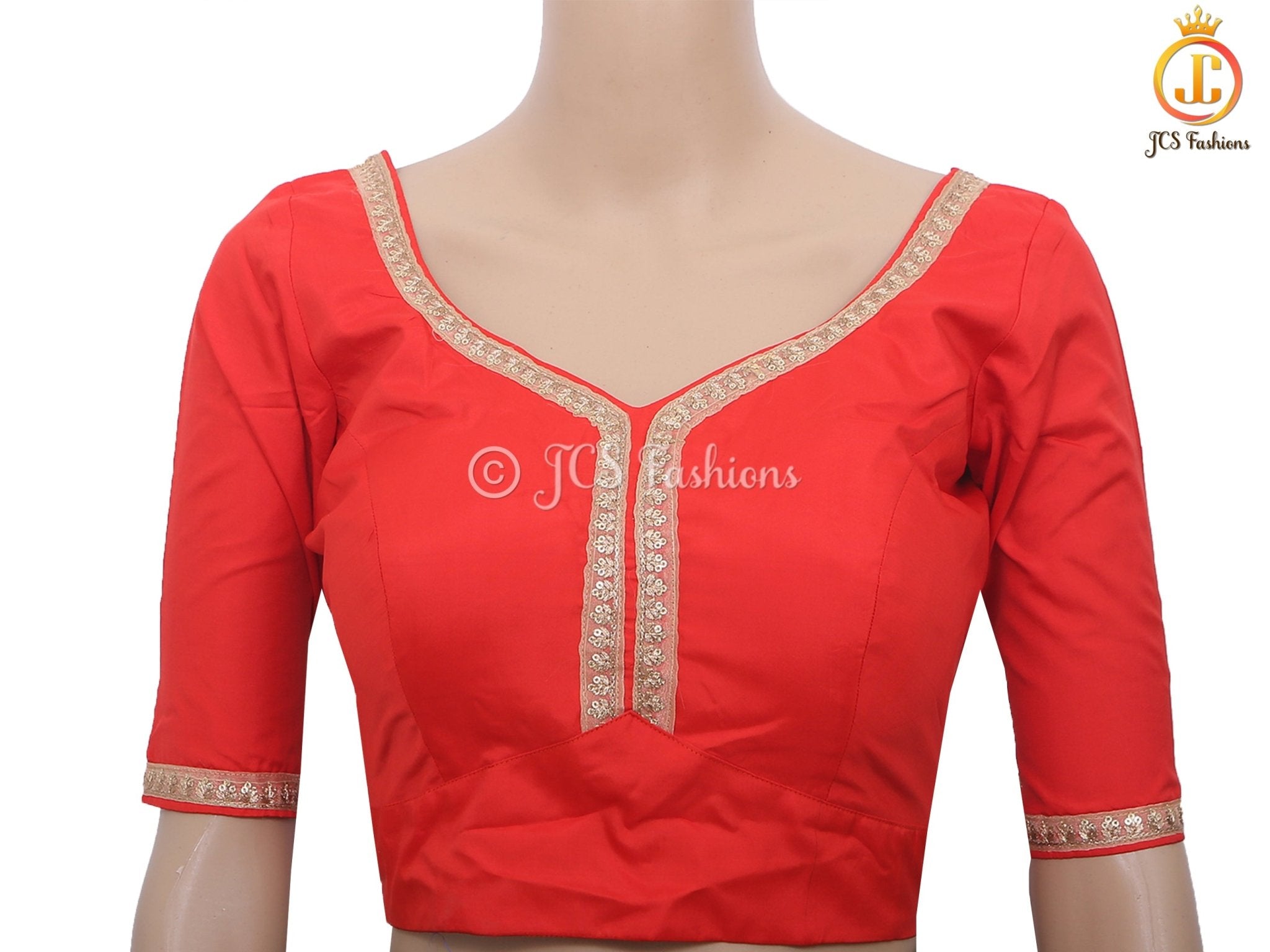 Sabyasashi Cut Ready-Made Blouse, Lehenga and Stylish Saree Blouse Blouse JCS Fashions