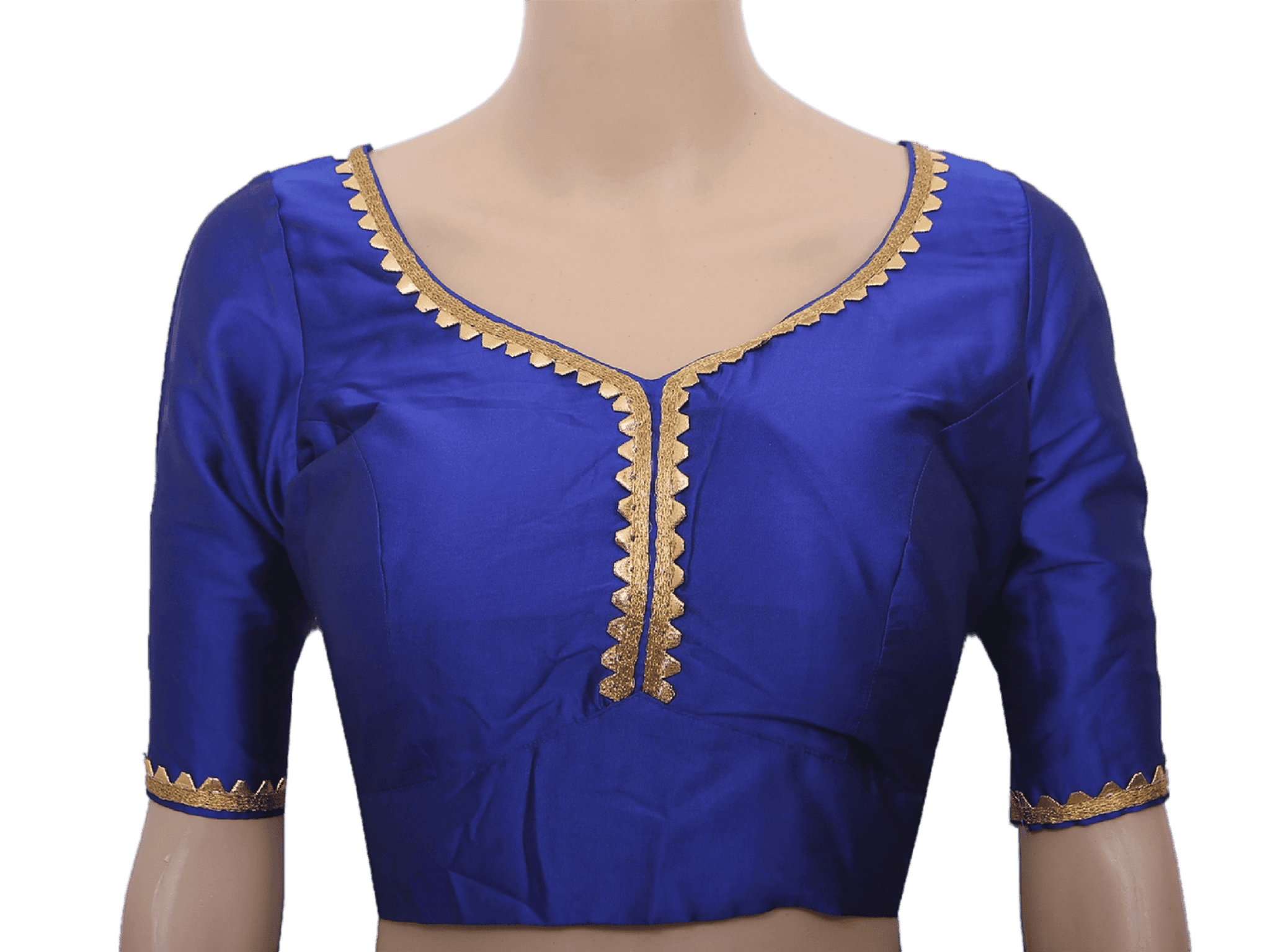 Sabyasashi Cut Ready-Made Blouse, Lehenga and Stylish Saree Blouse Blouse JCS Fashions Royal Bue 40
