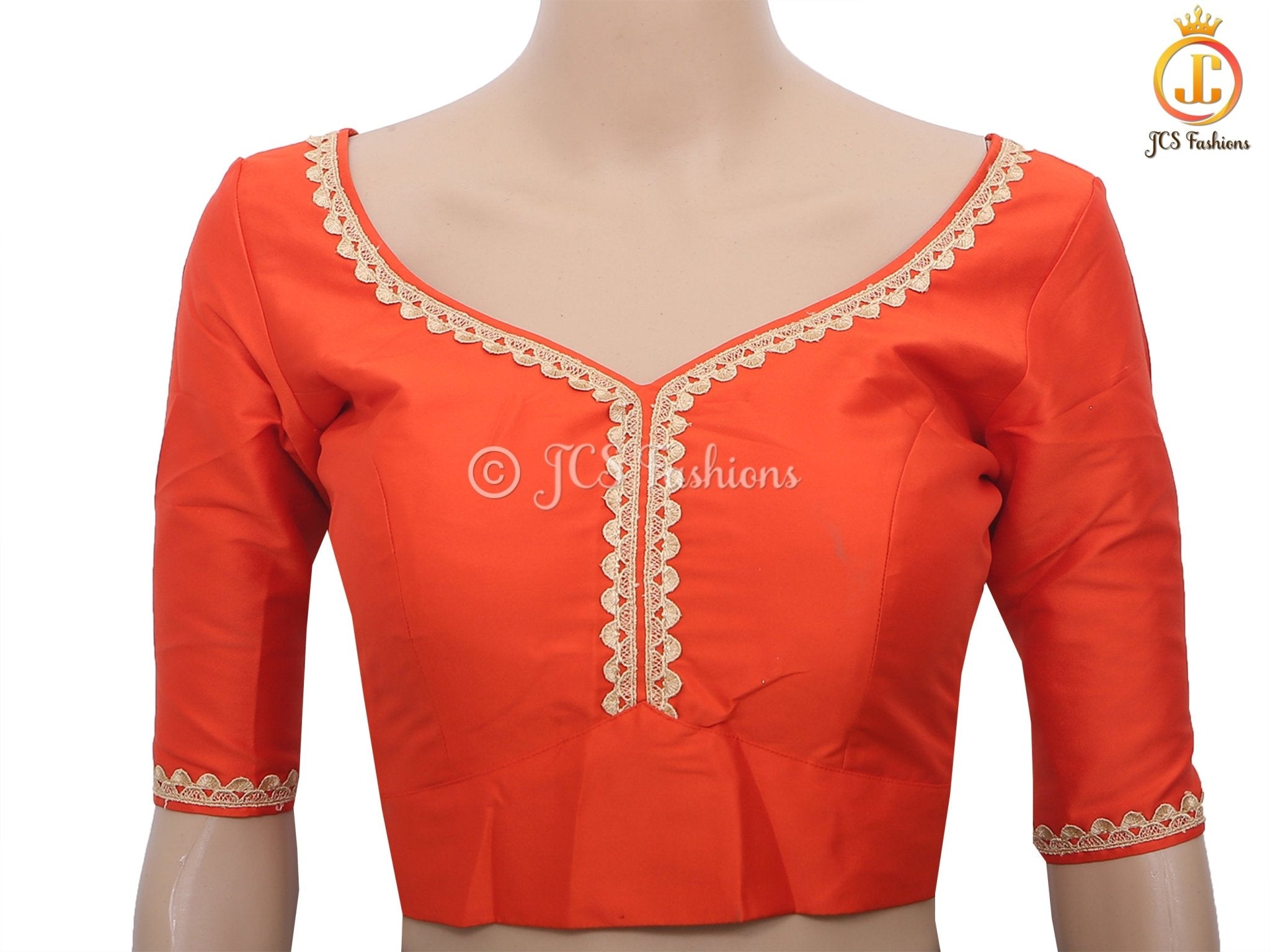 Sabyasashi Cut Ready-Made Blouse, Lehenga and Stylish Saree Blouse Blouse JCS Fashions