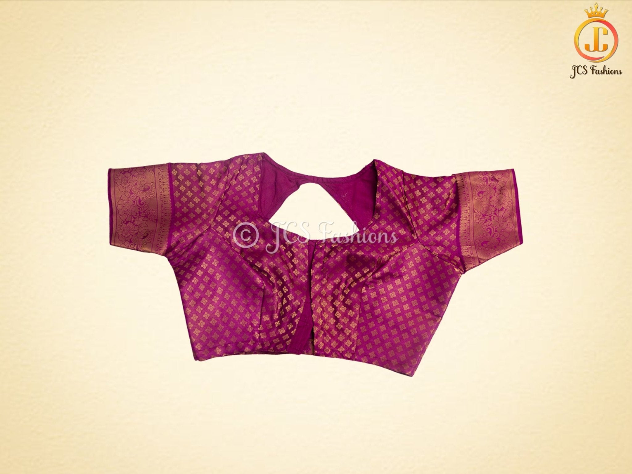 Soft Silk Saree, Wine Color, Silk Weaving, Fully Stitched blouse SAREE JCS Fashions